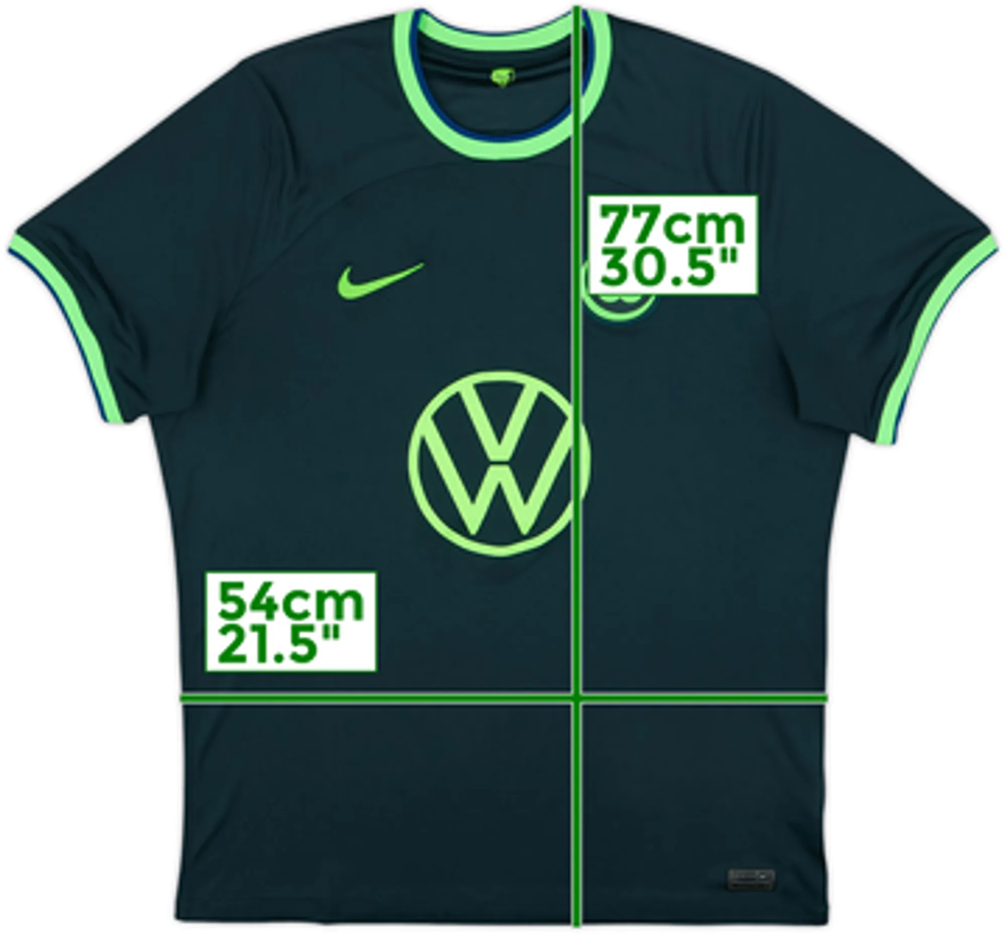 2022-23 Wolfsburg Away Shirt - 8/10 - (XL)