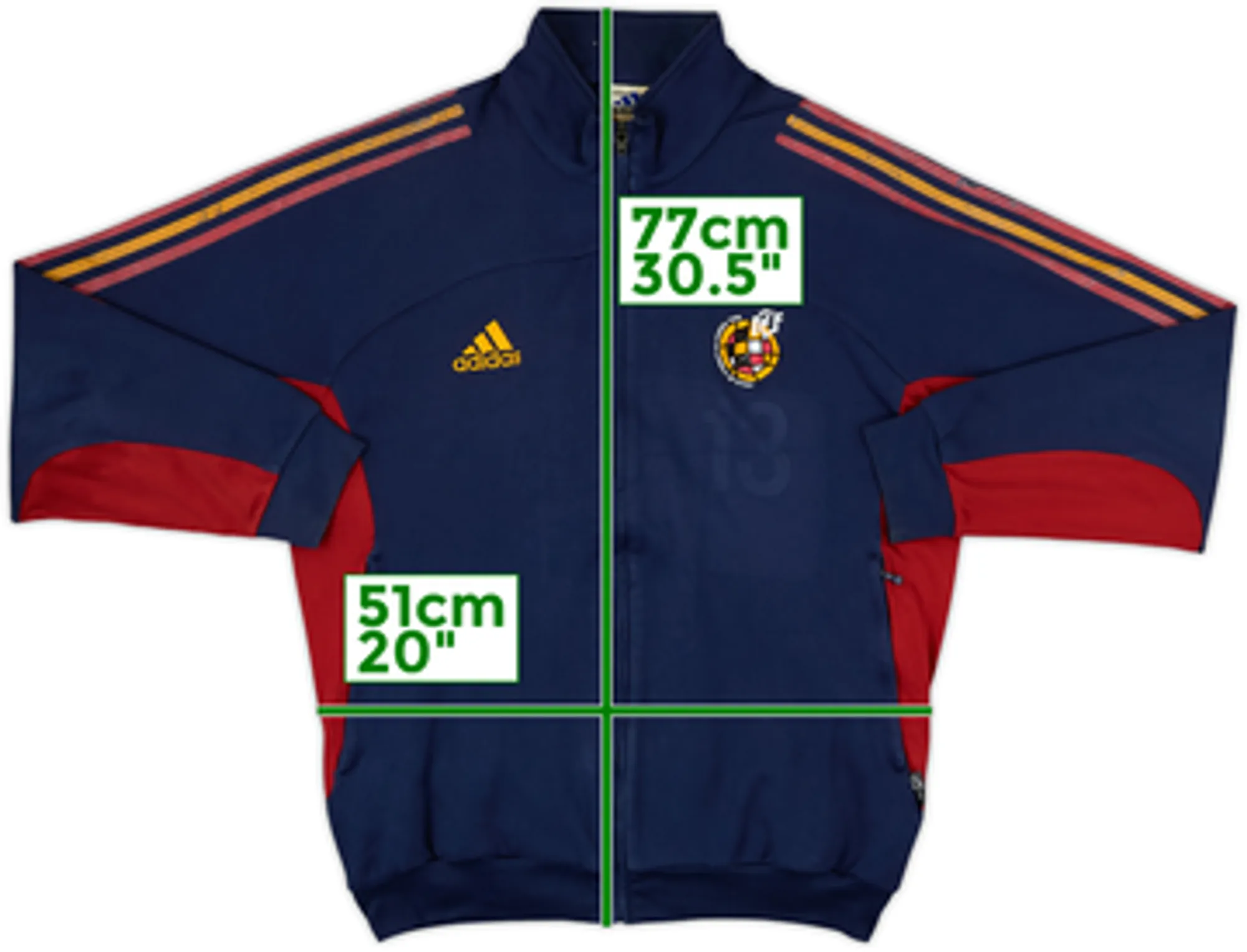 2000-02 Spain adidas Track Jacket - 4/10 - (M/L)