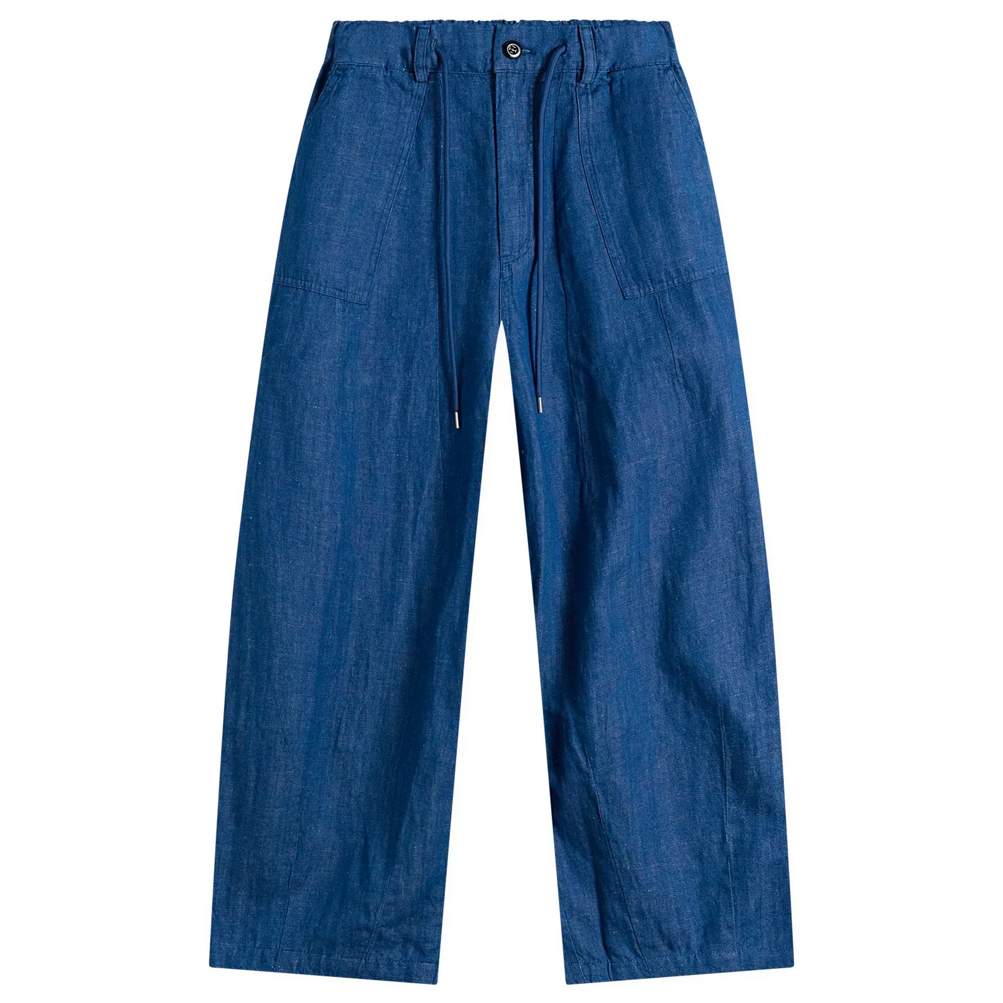 FrizmWORKS Men's Denim Balloon Pants Blue