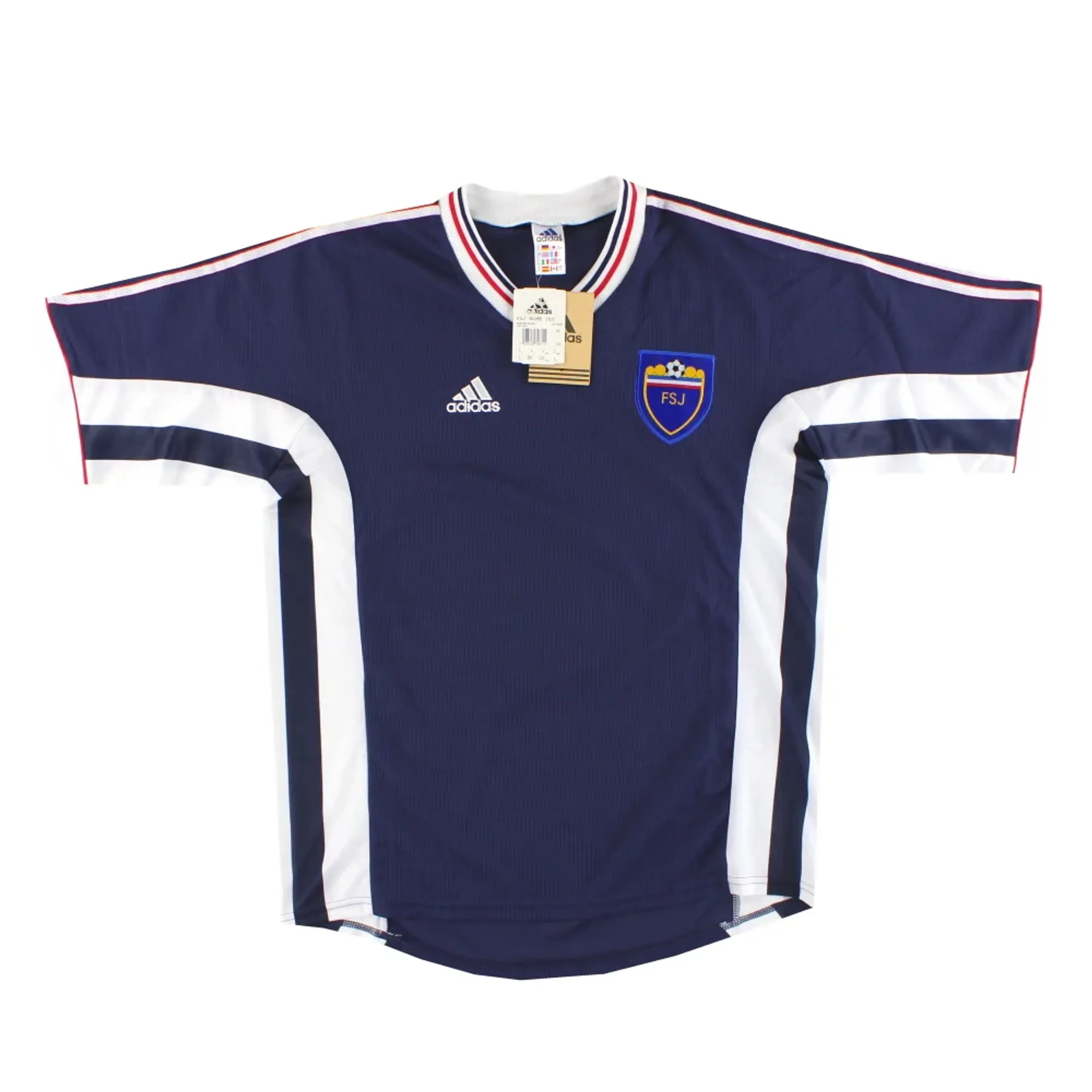 1998-00 Yugoslavia adidas Home Shirt *w/tags* L - Yugoslavia/Serbia / w/tags 