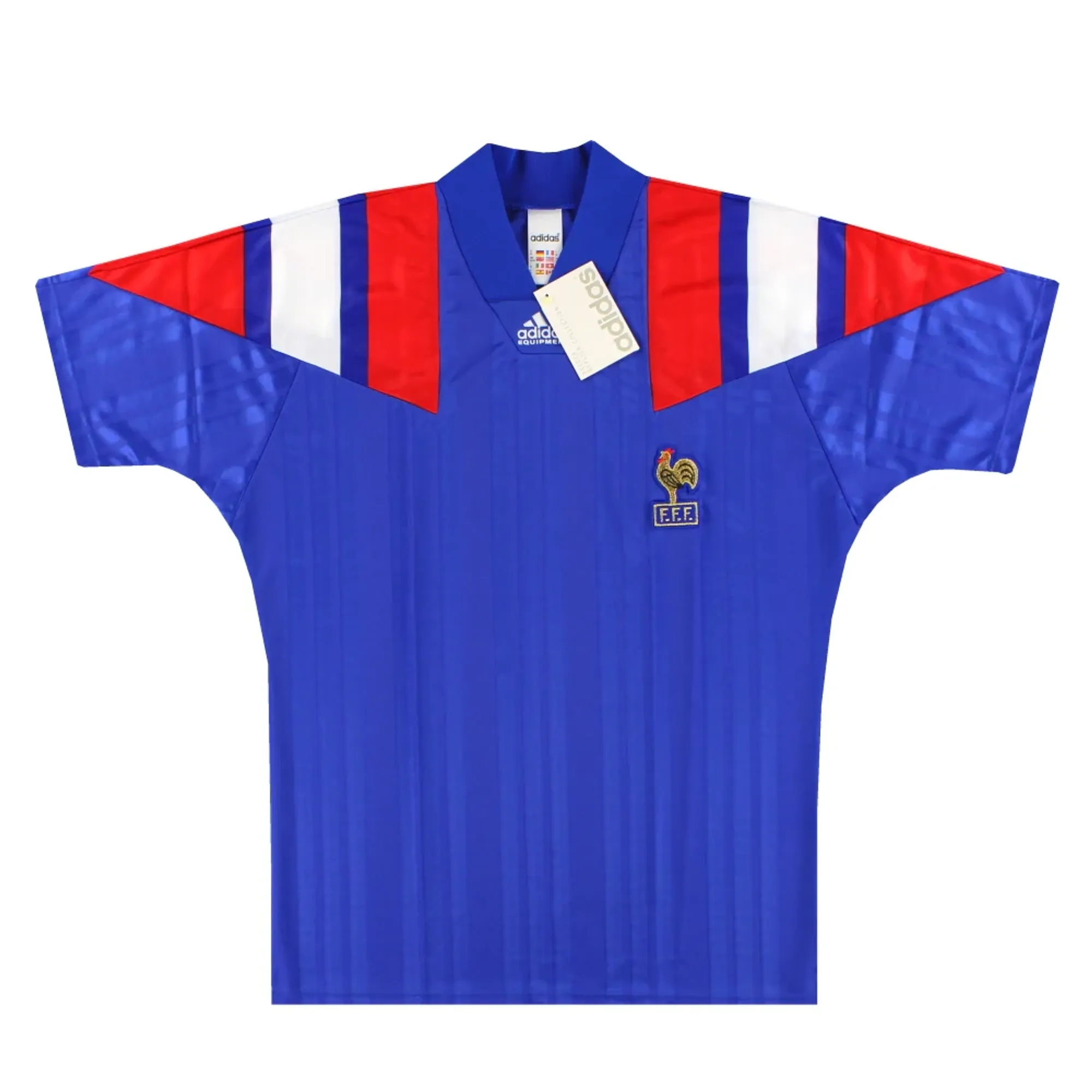 1992-94 France adidas Home Shirt *w/tags* M/L - France / w/tags / Medium