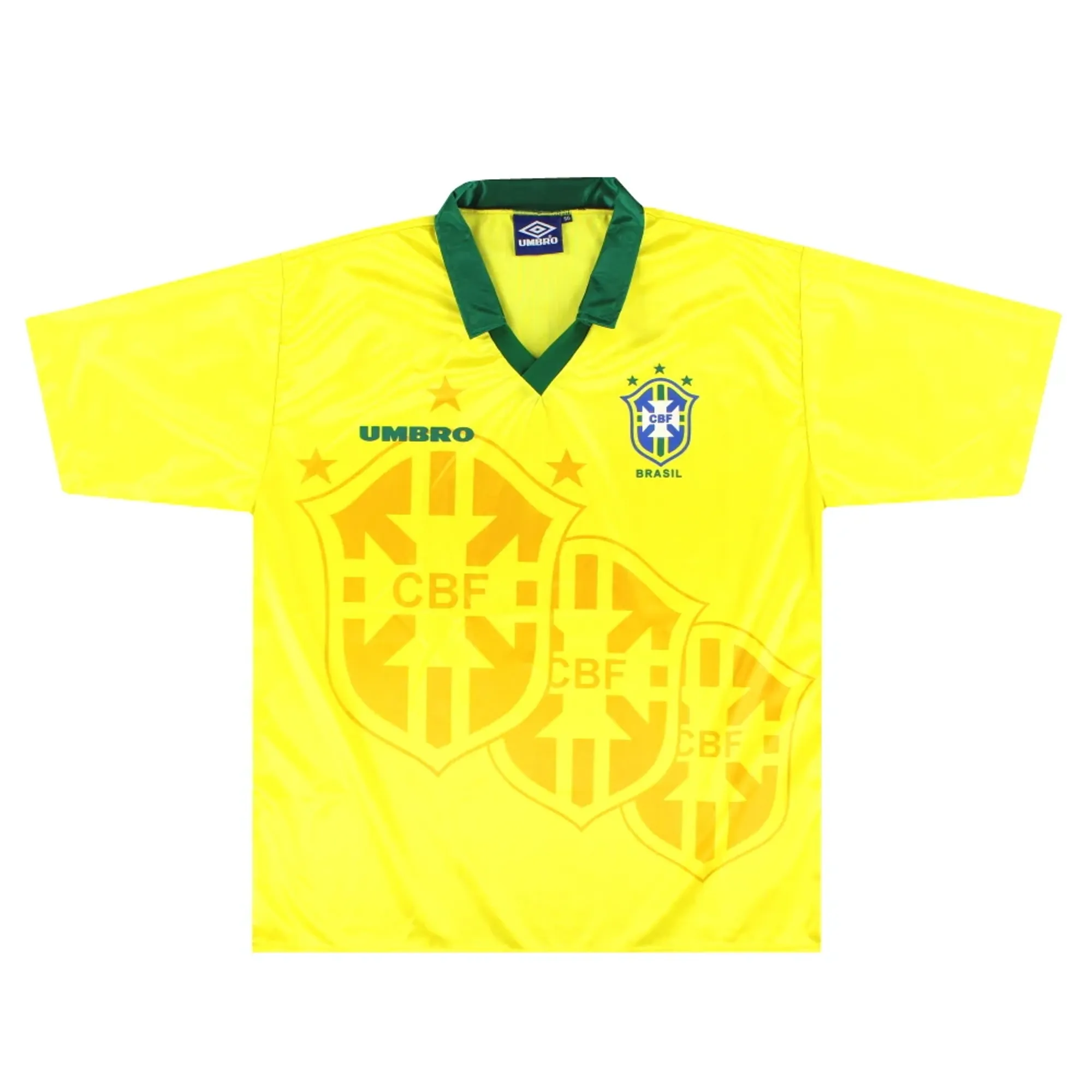 1994-95 Brazil Umbro Basic Home Shirt XL - Brazil / Excellent 