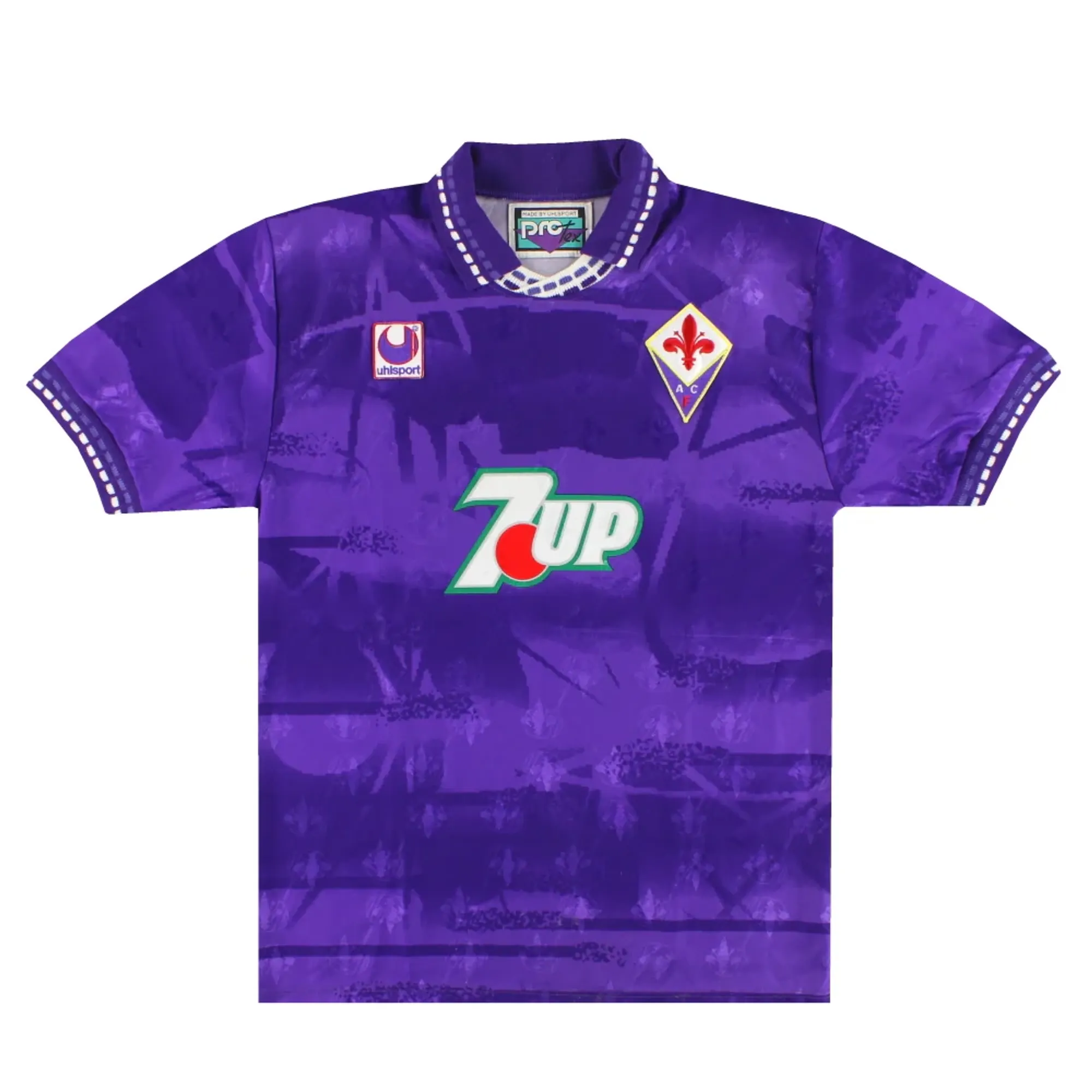 1993-94 Fiorentina Uhlsport Home Shirt L - Fiorentina / Excellent 