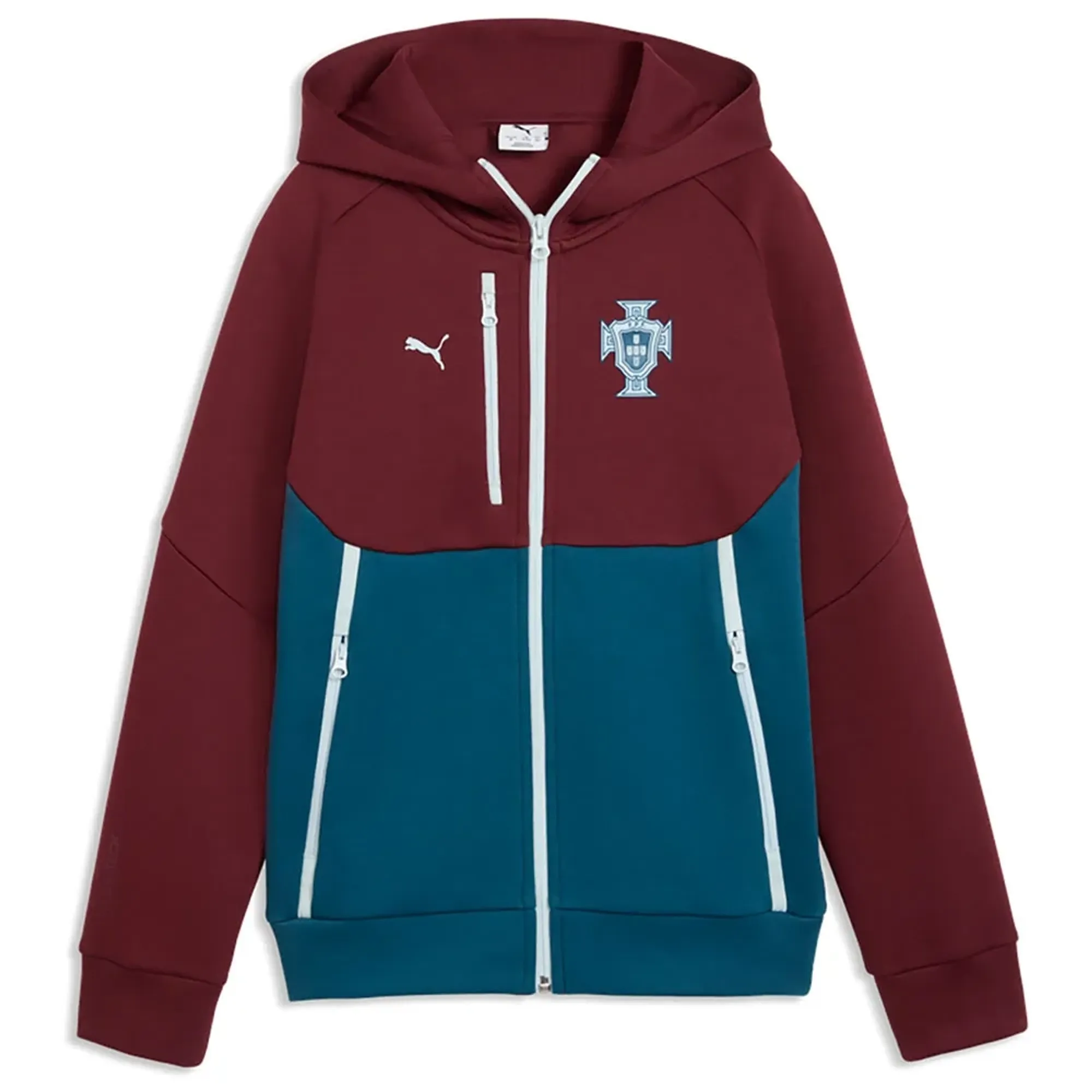 Puma Portugal 25/26 Tech Travel Junior Full Zip Sweatshirt