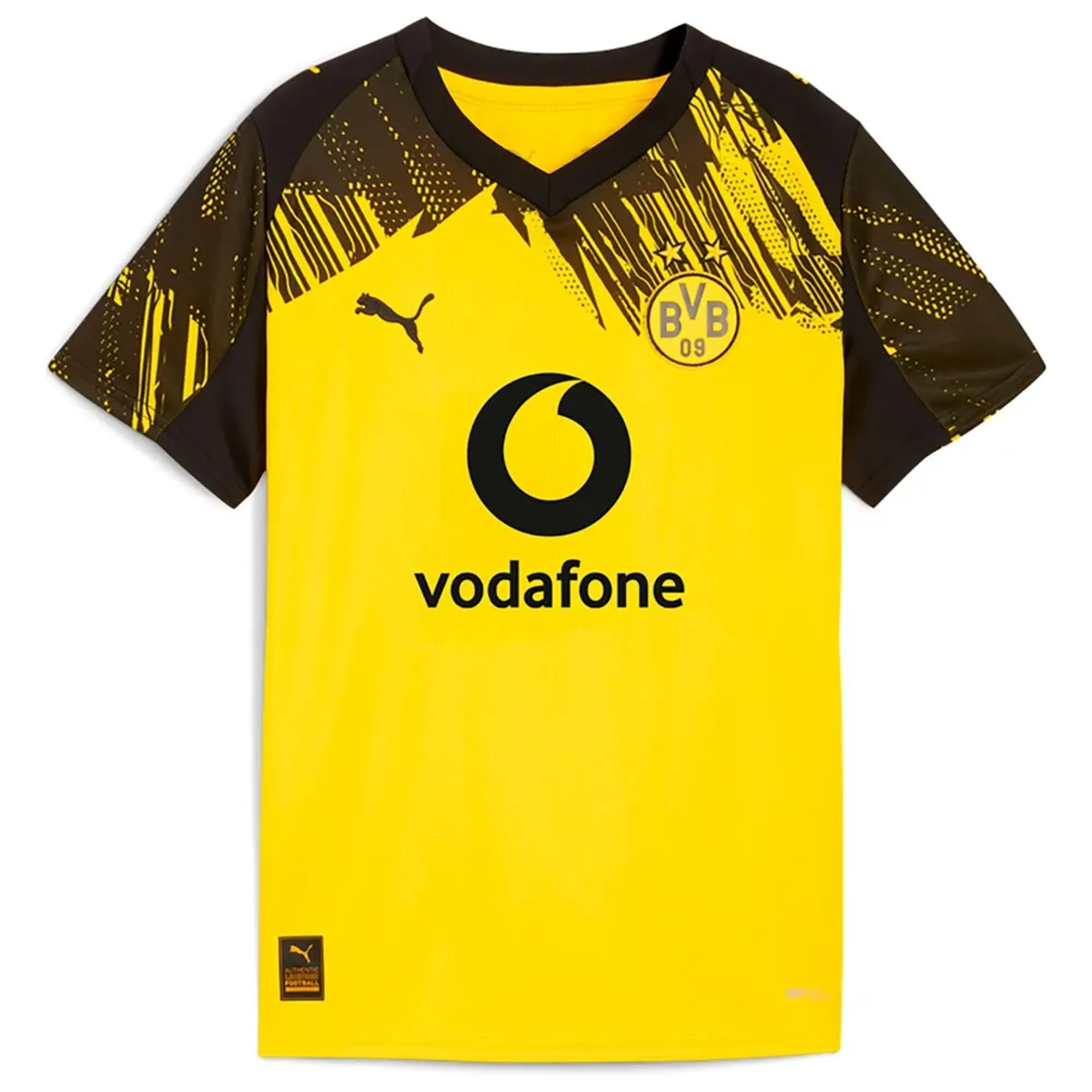 Puma Bvb Borussia Dortmund 25/26 Replica Junior Home Short Sleeve T-shirt