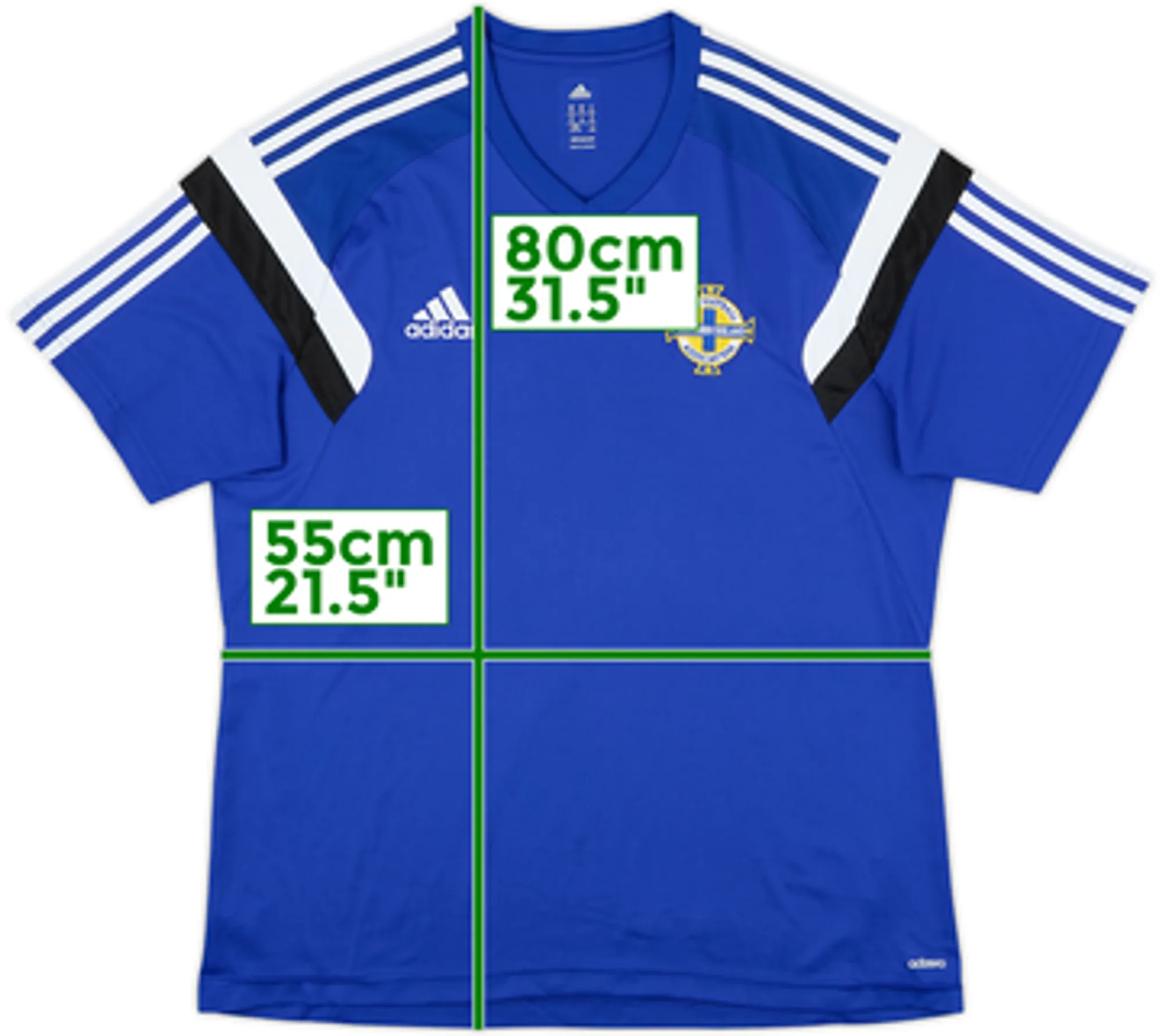 2014-15 Northern Ireland adizero Training Shirt - 9/10 - (XL)