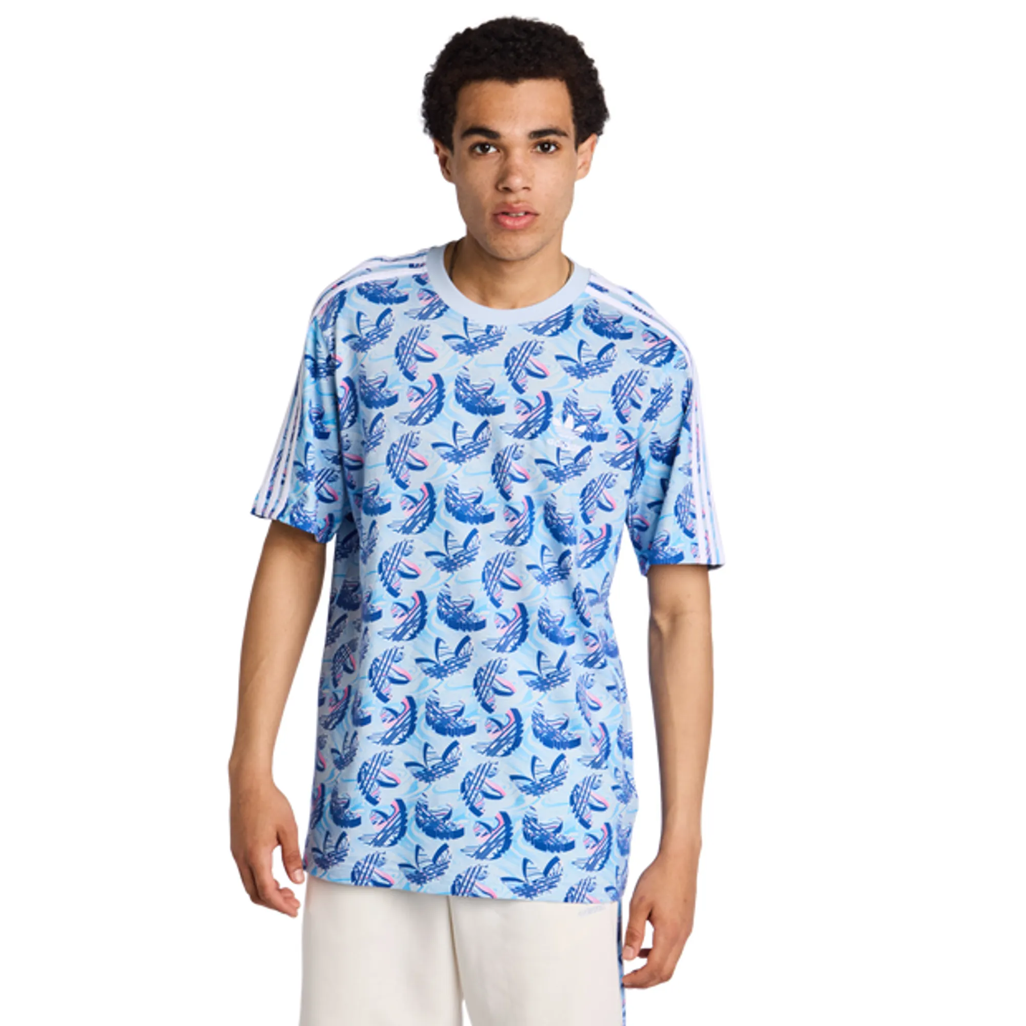 Adidas Summer Prints Men T-Shirts - Blue