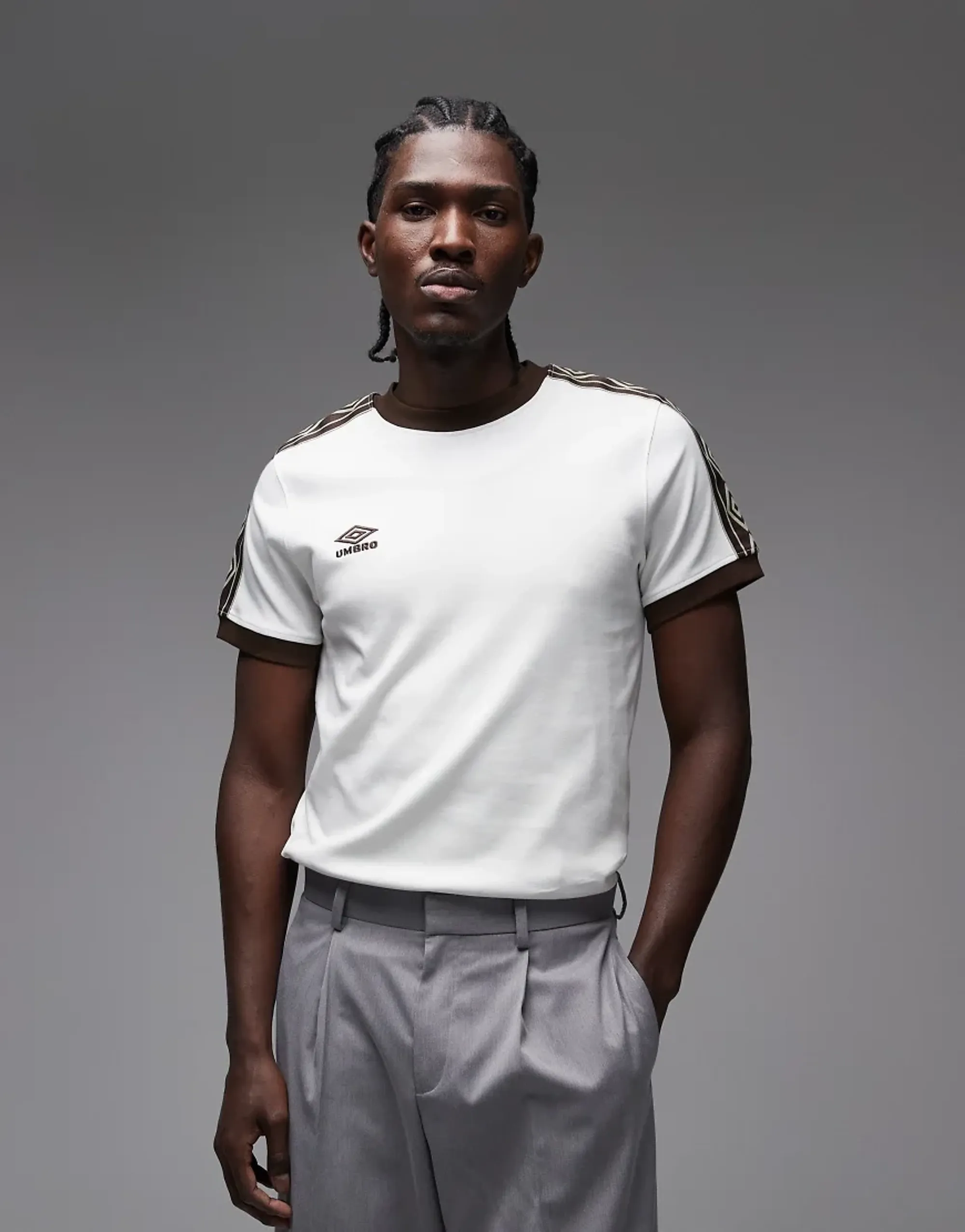 Umbro Sports Culture Taped T-Shirt, White