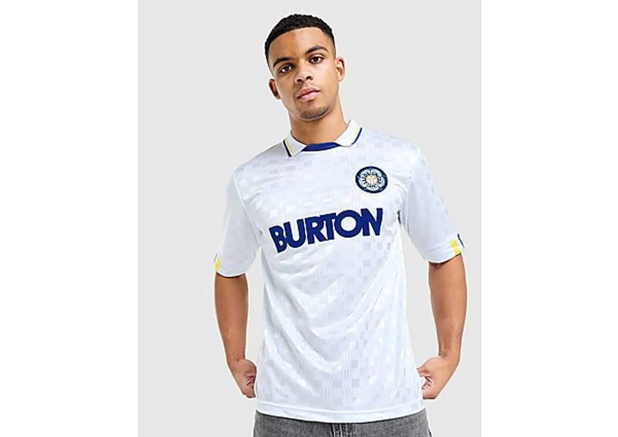 Umbro Official Team Leeds United FC '88 Retro Home Shirt - White - Mens