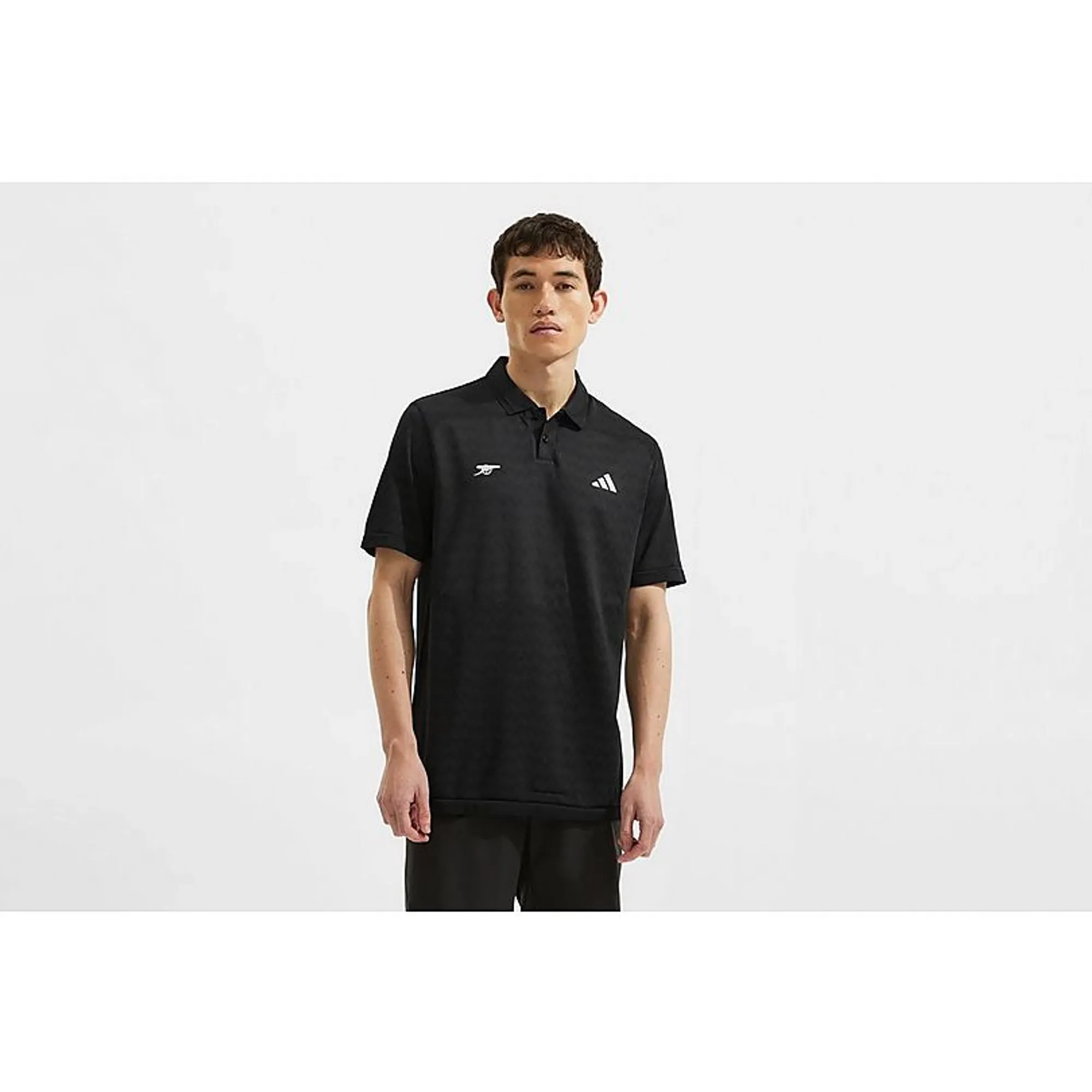 Arsenal adidas Golf Ultimate365 Seamless Polo Shirt, Black