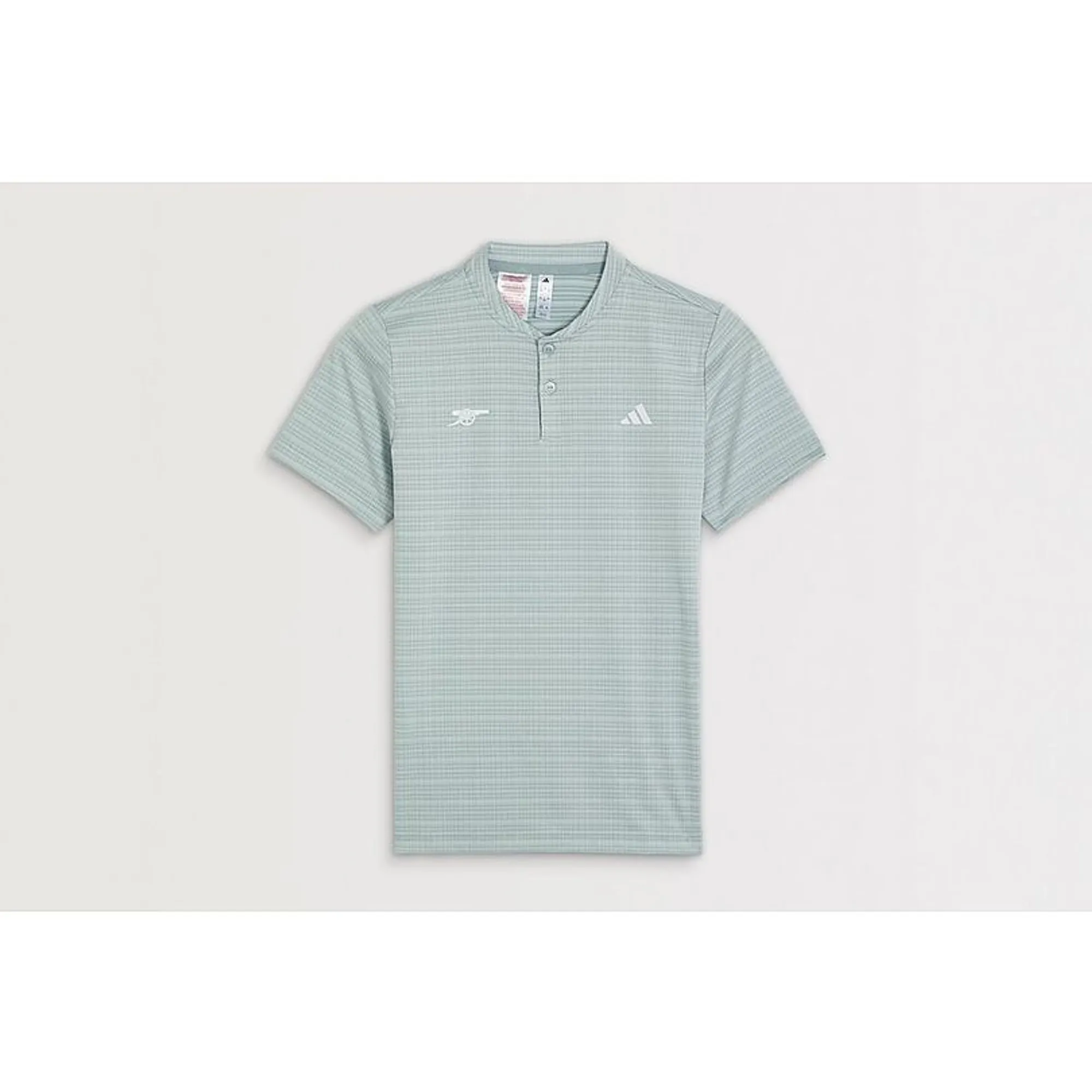 Arsenal adidas Kids Golf Striped Polo Shirt, Green