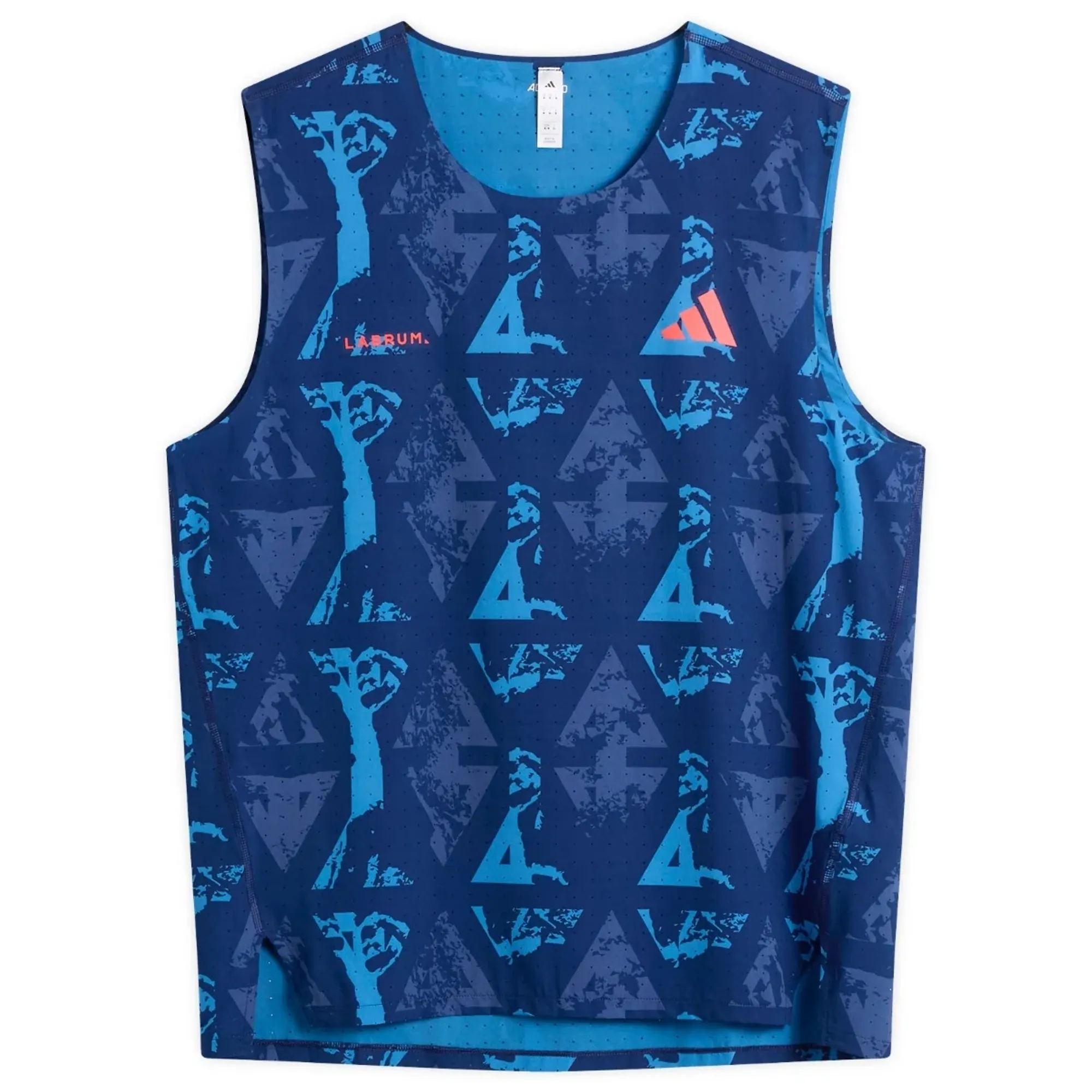 Adidas Men's x Labrum Tank Dark Blue Lucid Red