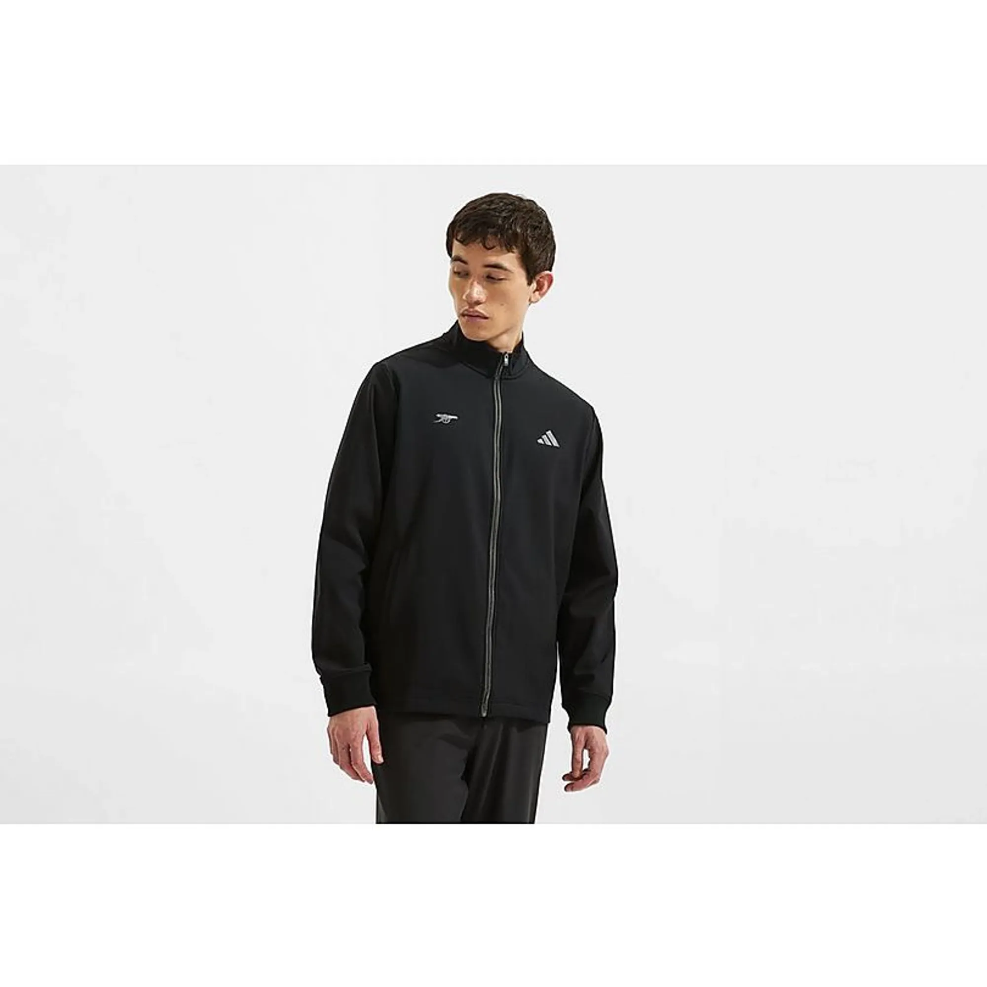 Arsenal adidas Golf Ultimate365 Woven Full Zip Top, Black