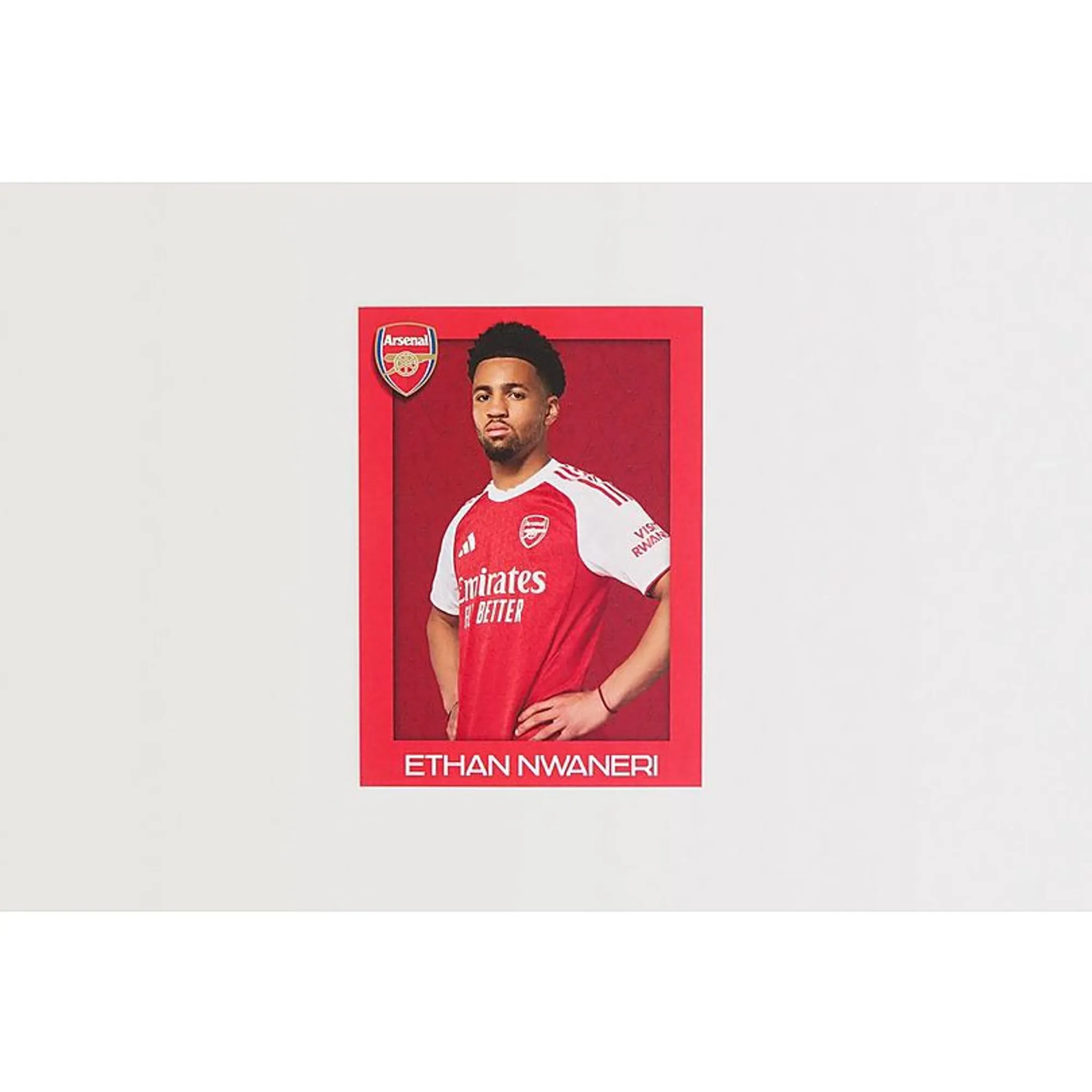 Arsenal Ethan Nwaneri Photo Card, Multicolor