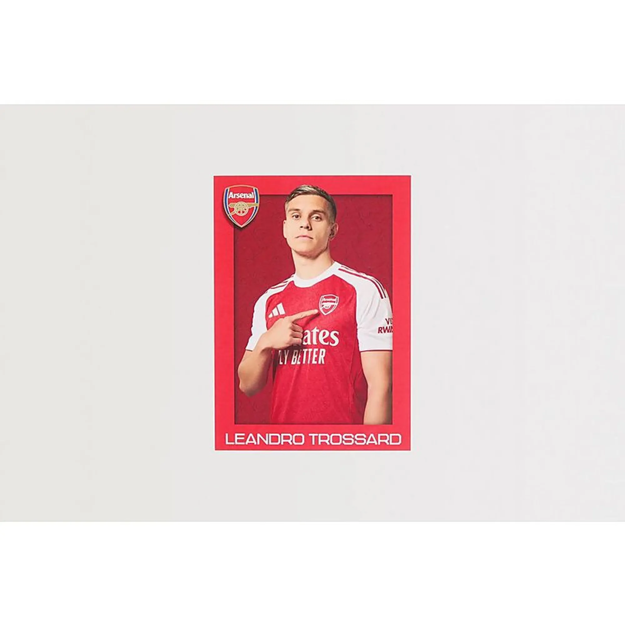 Arsenal Leandro Trossard Photo Card, Multicolor