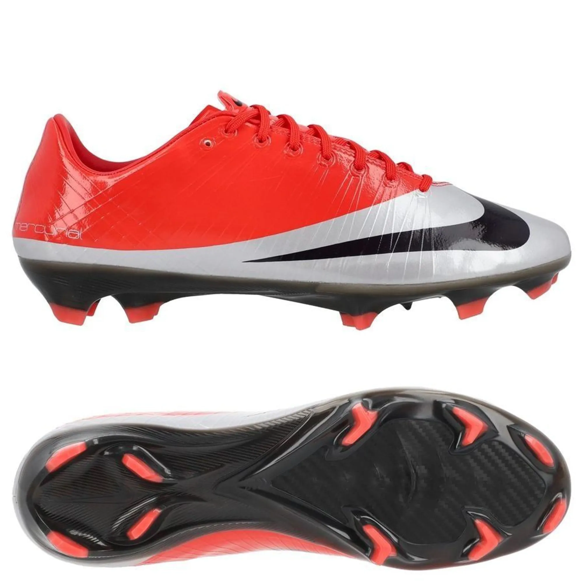 Nike Mercurial Vapor Superfly Cr7 Rgn - Max Orange/Metallic Silver/Dark Abyss Limited Edition - ['Red']