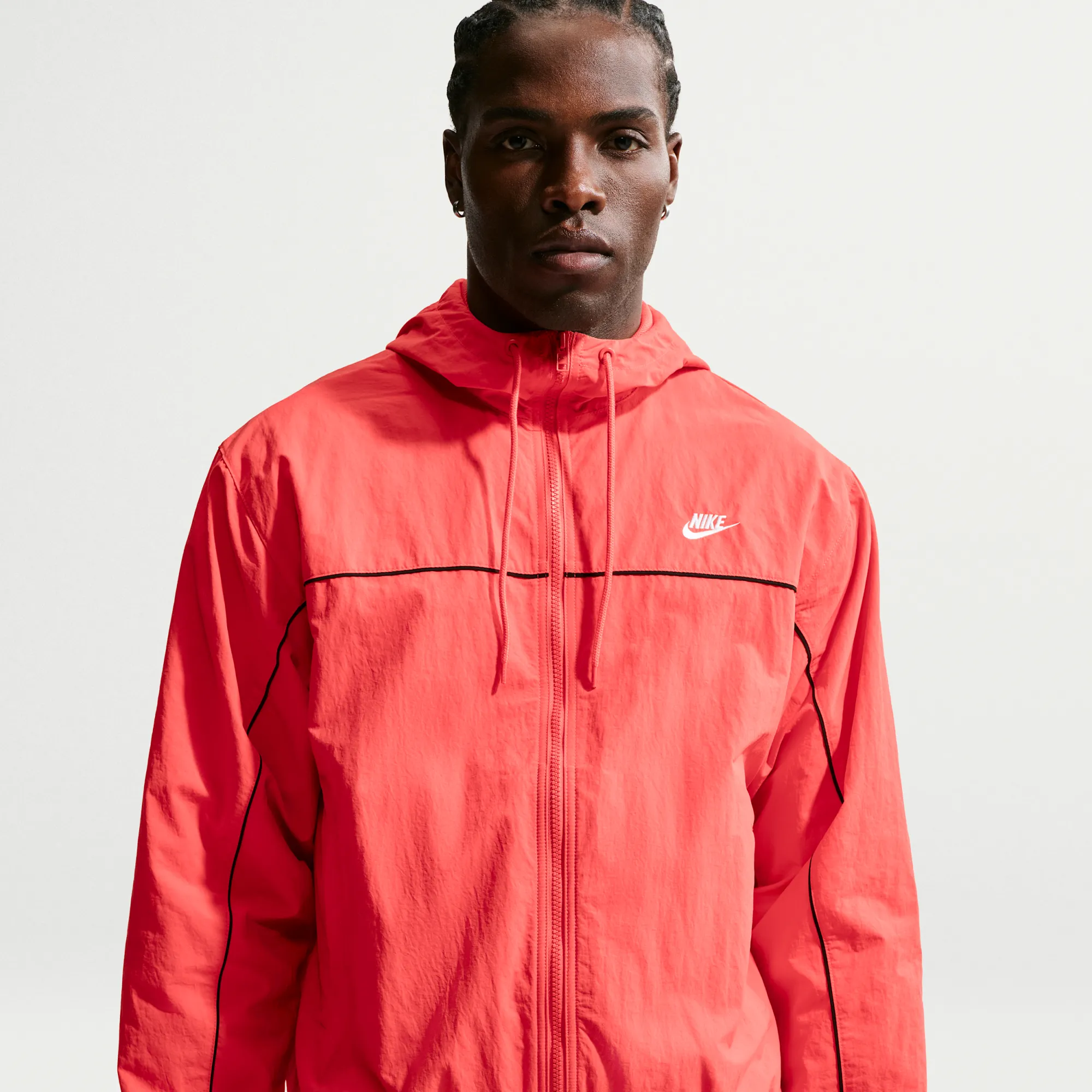 Nike Club Men's Hooded Jacket - Orange