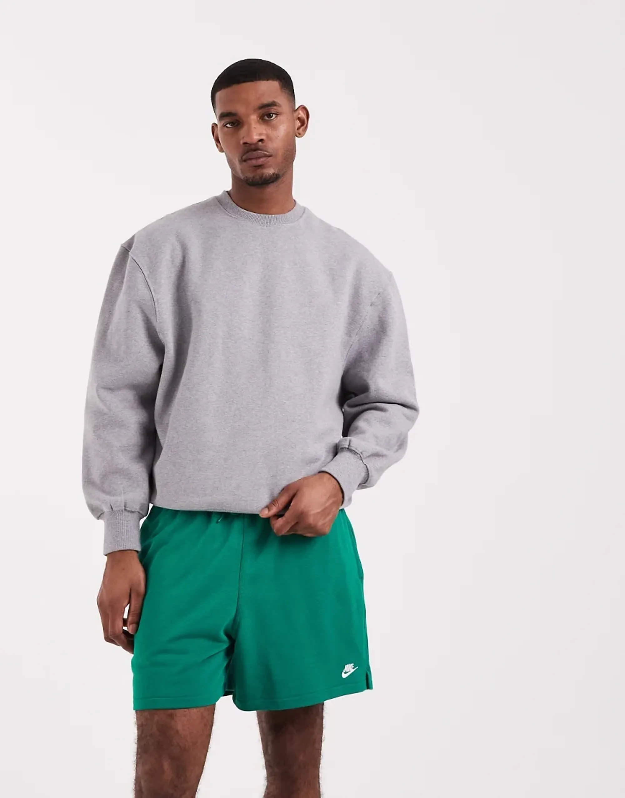 Nike Club French Terry Shorts In Green