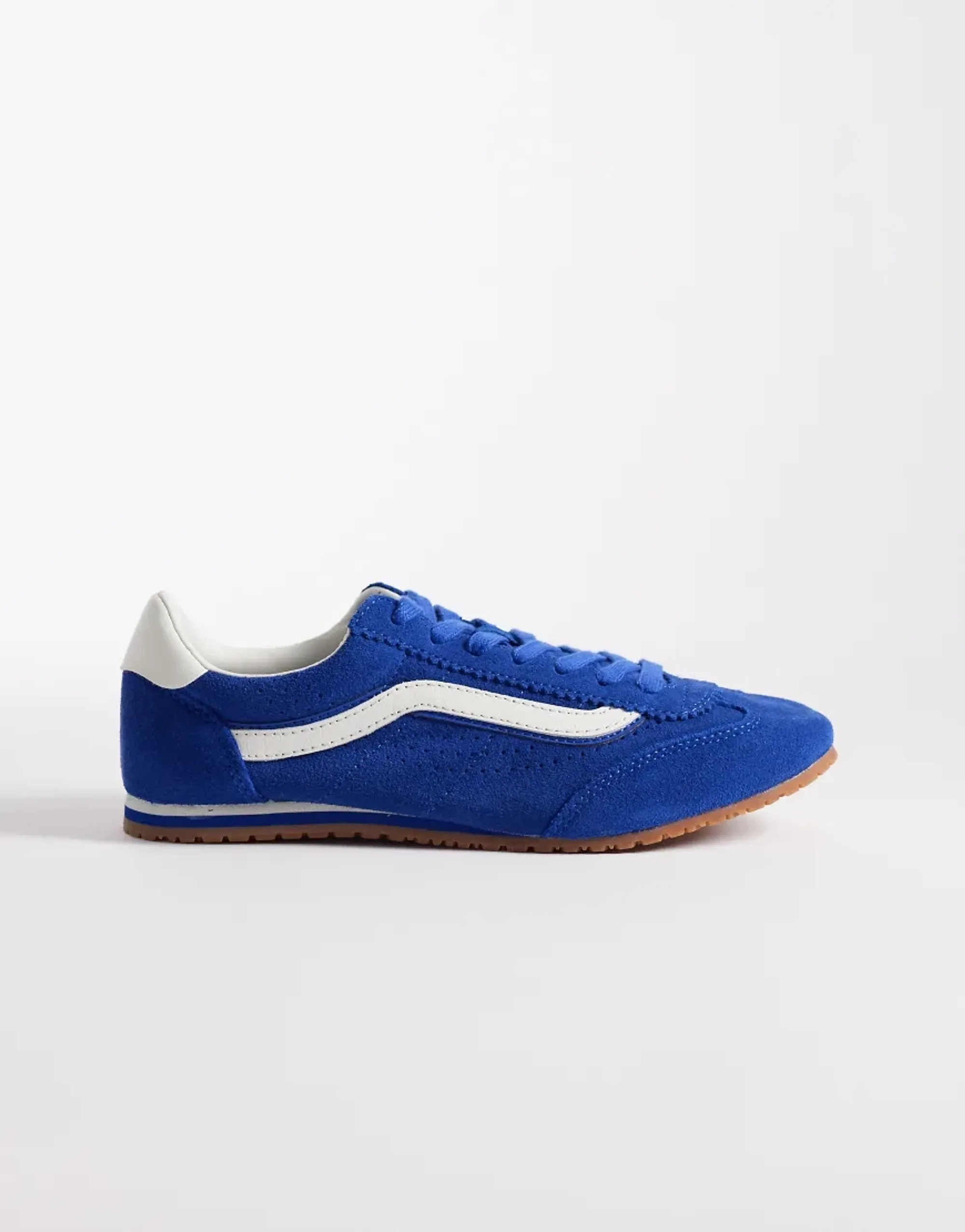 Vans Super Lowpro Sneakers In Blue And White