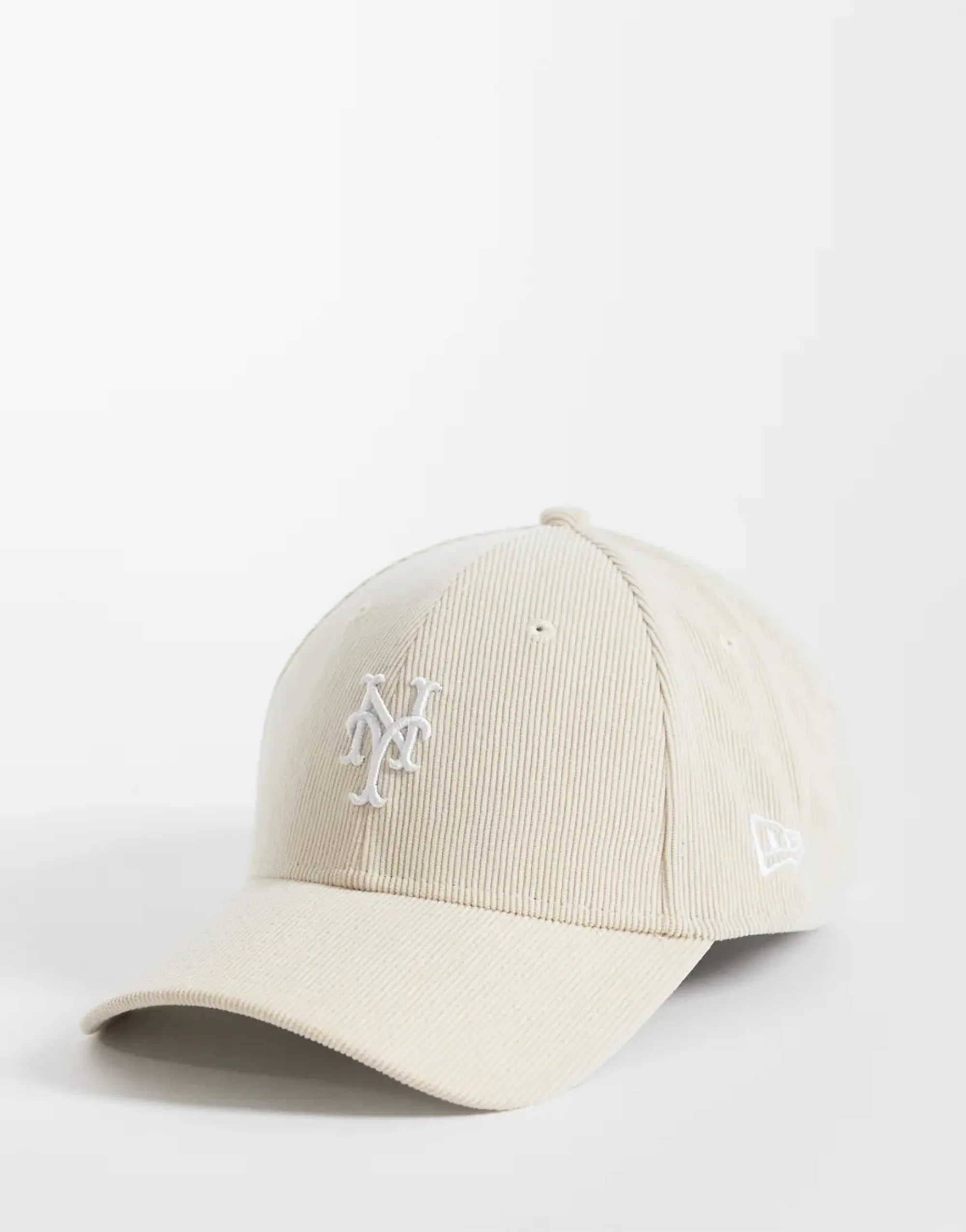 New Era Cap New Era Ny Mets Logo 9Forty Soft Cord Cap In Beige-Neutral