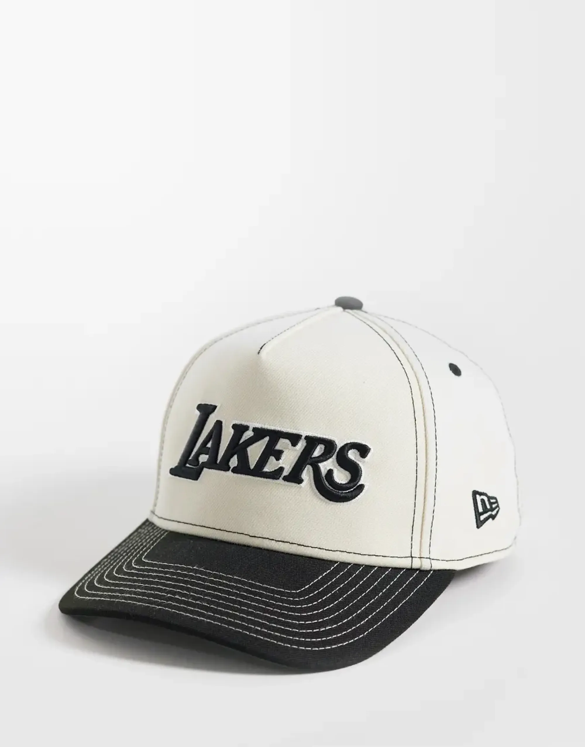 New Era Cap New Era La Lakers E Frame Script Logo Contrast Peak Cap In Multi