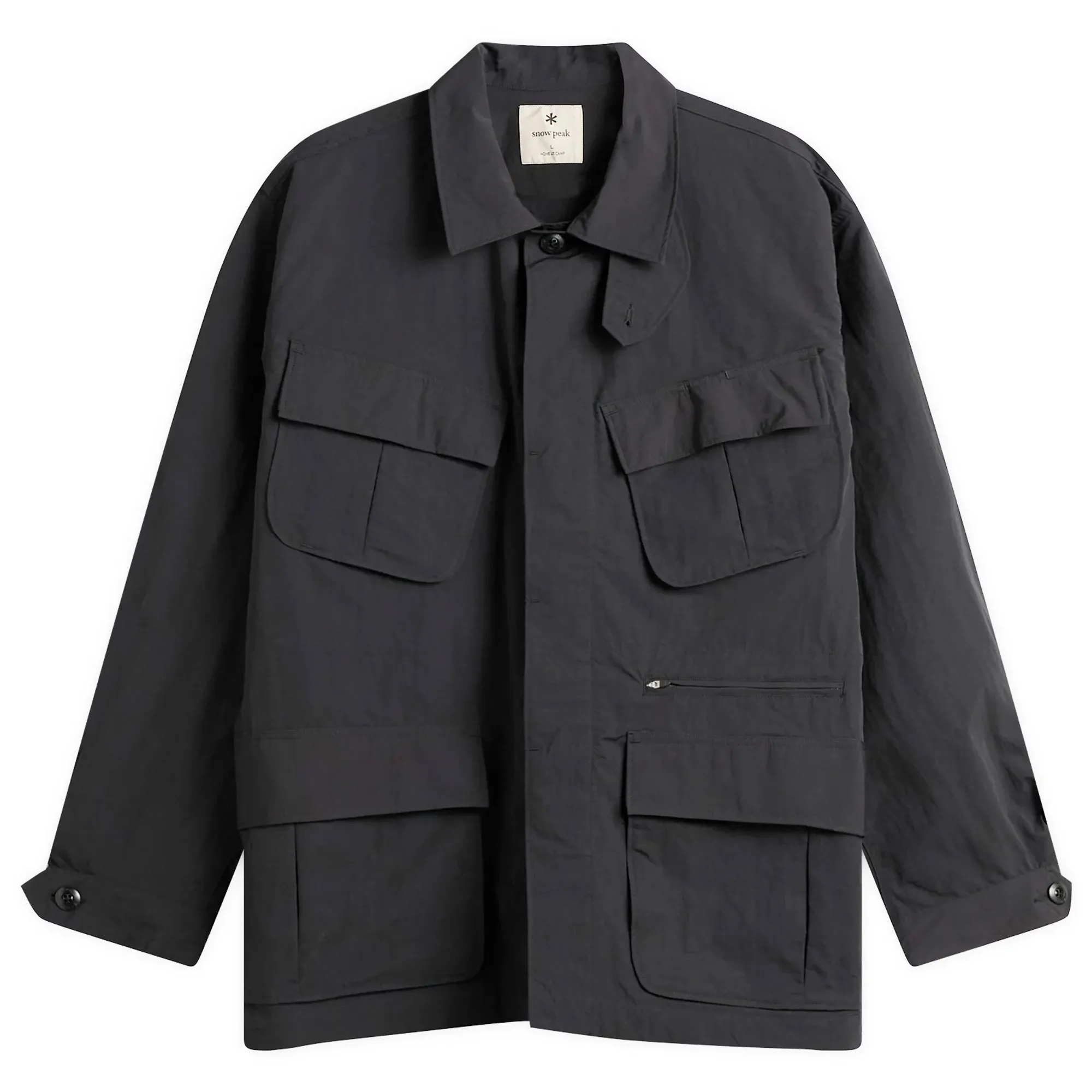 Snow Peak Men's Nylon Washer Jacket Black