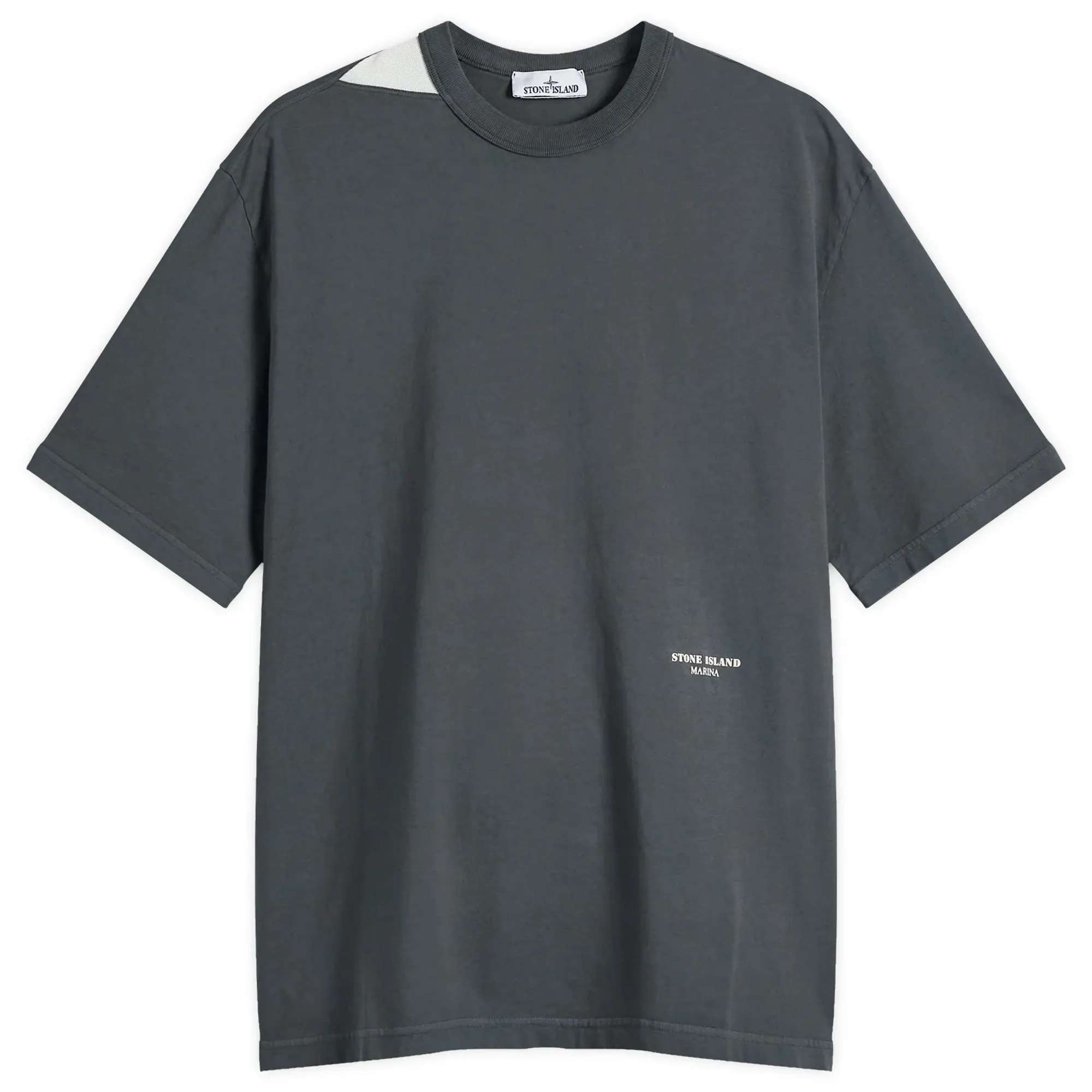 Stone Island Men's Marina Small Logo T-Shirt Gravel Grey