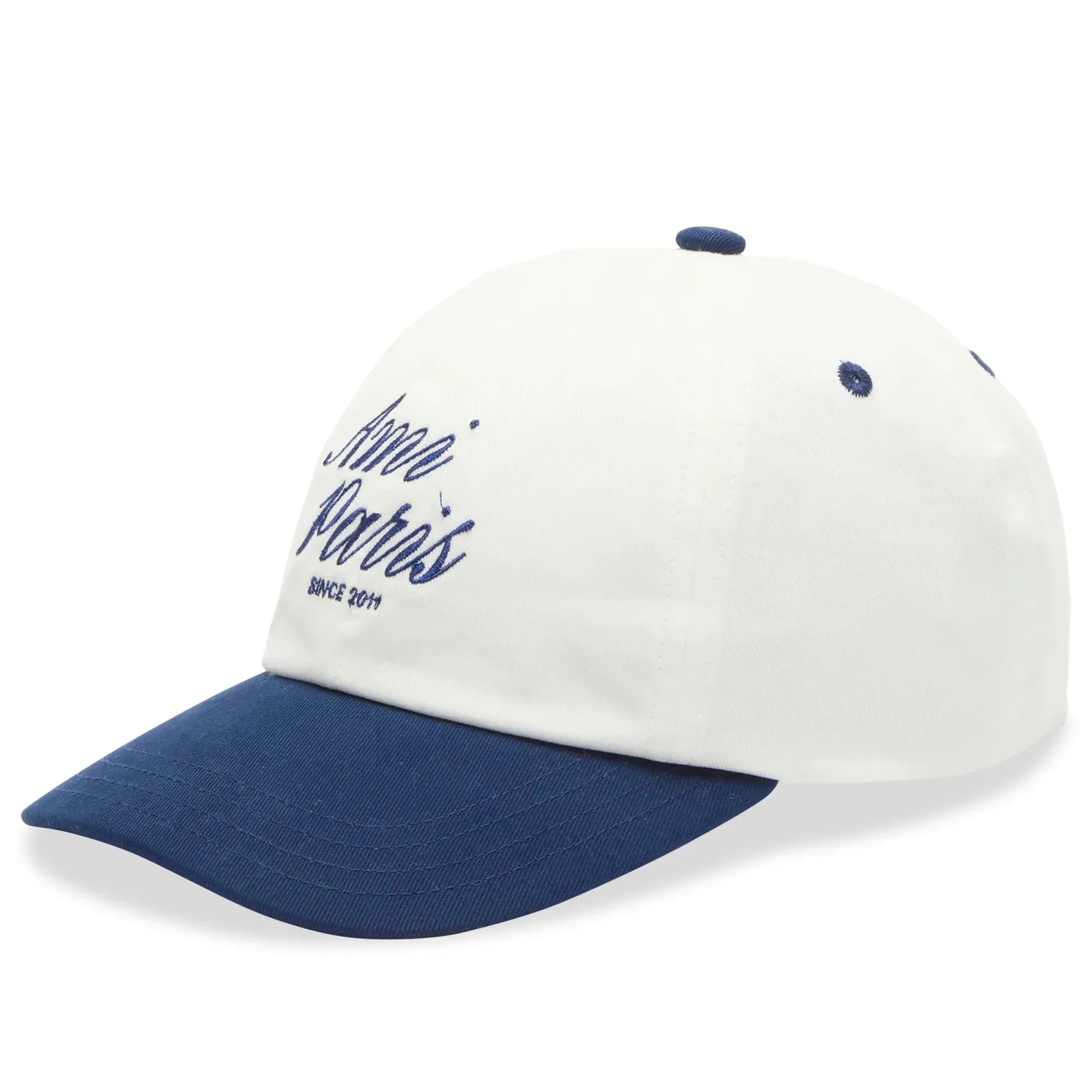 AMI Paris Men's Bicolor AMI Paris Men's Cap Encre/Blanc Creme