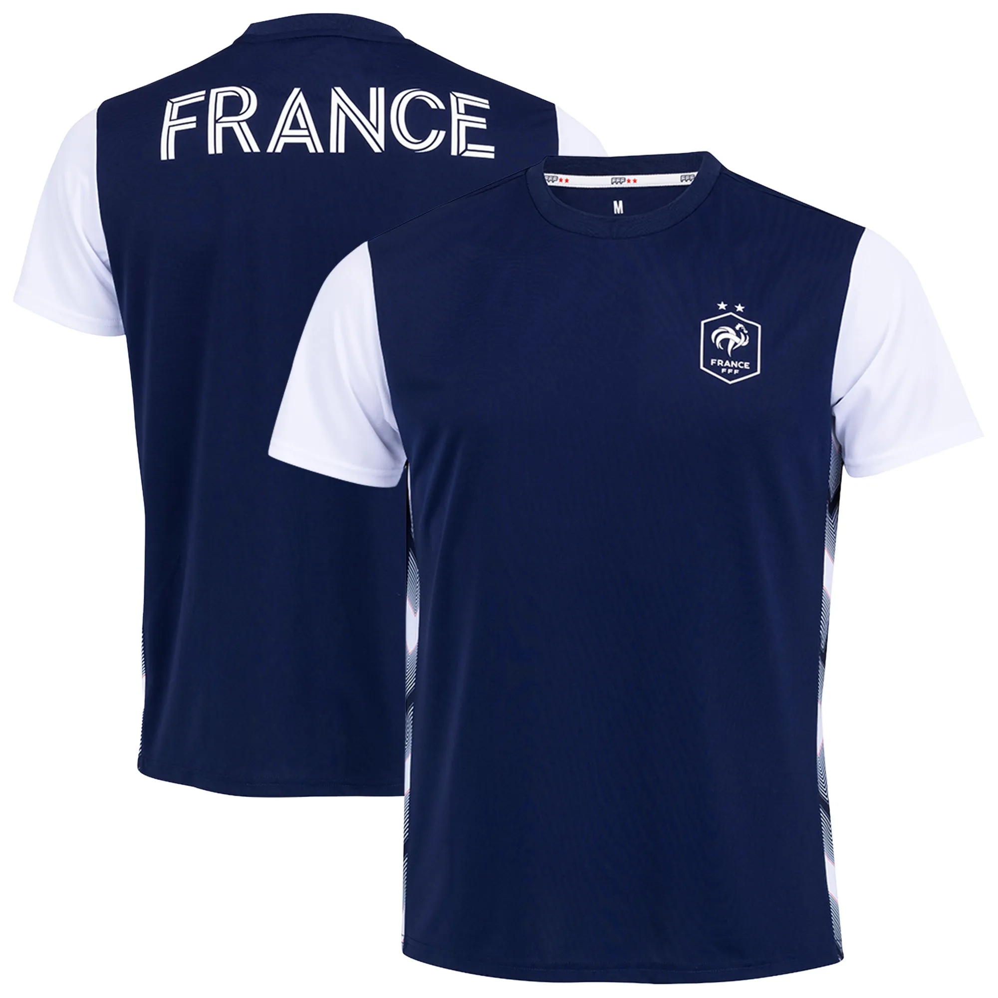 France Poly T-Shirt - Navy/White