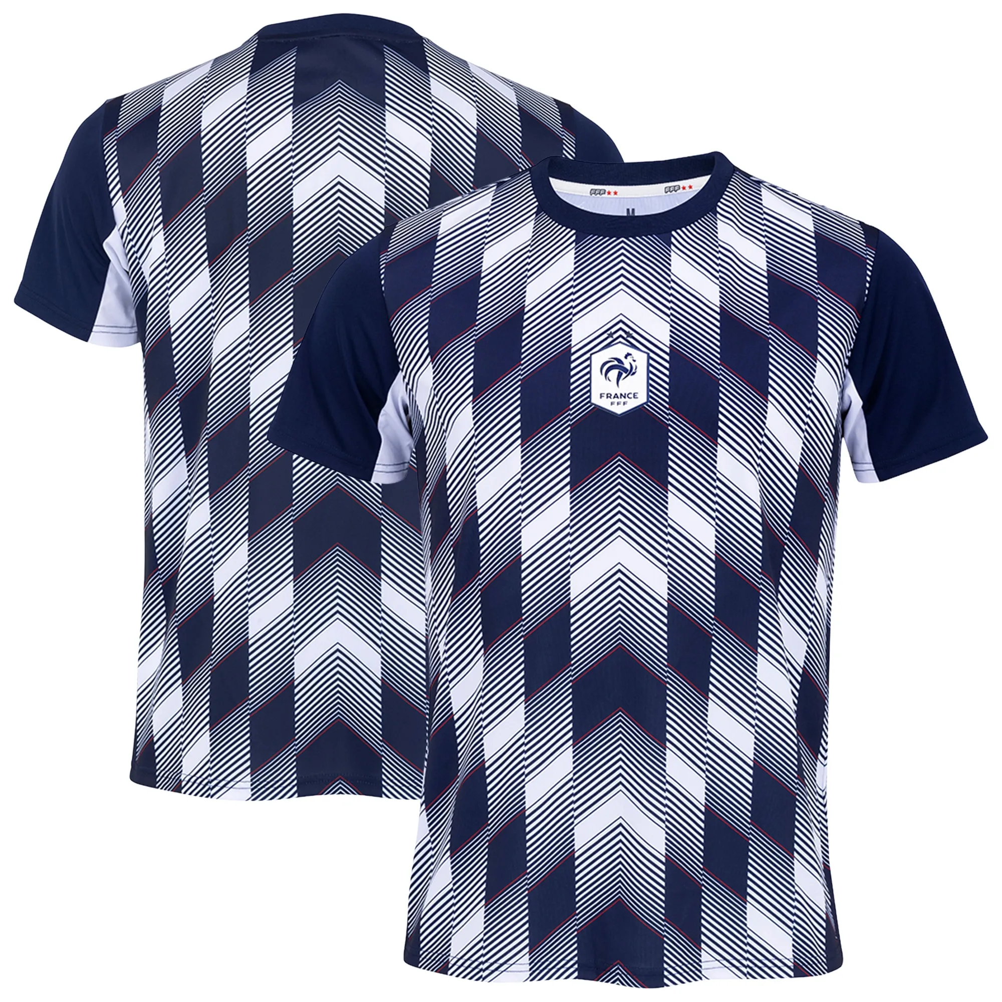 France Poly Pattern T-Shirt