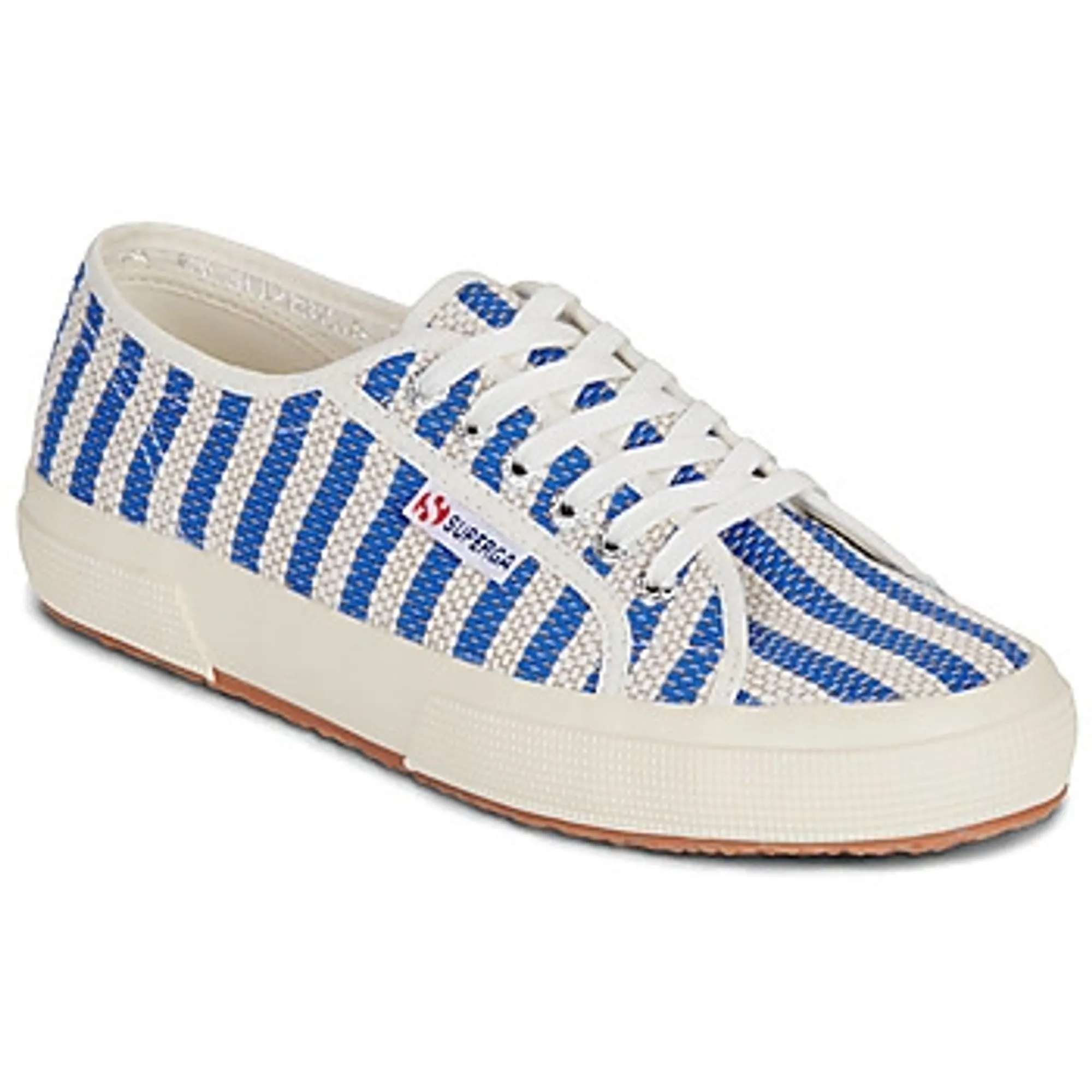 Superga  2750 COTTON STRIPES  women's Shoes (Trainers) in Blue