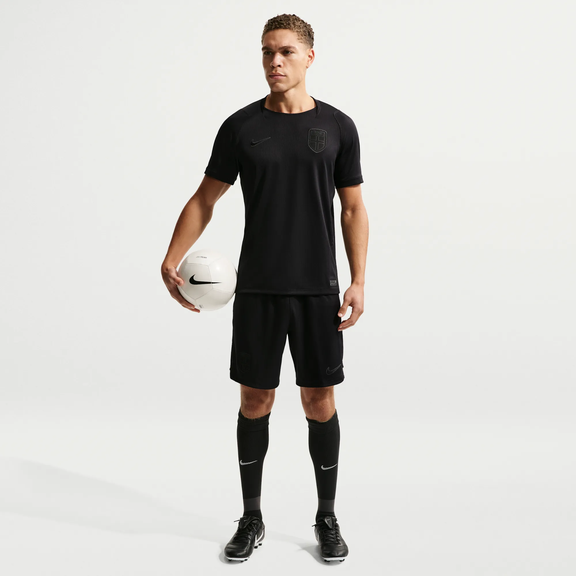 Norway 2026 Stadium Away Men's Nike Football Dri-FIT Replica Shorts - Black - Polyester