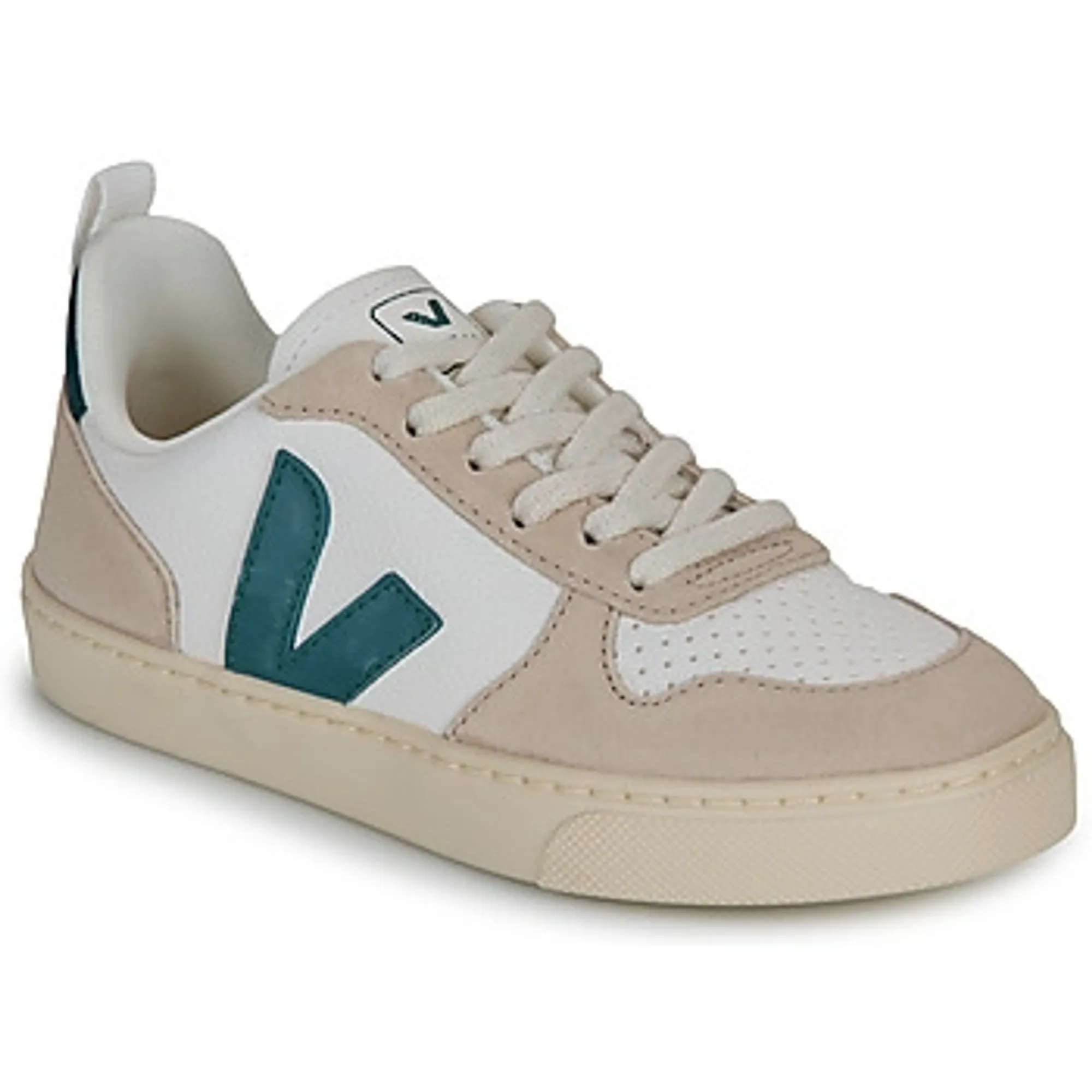 Veja  SMALL V-10  boys's Children's Shoes (Trainers) in White