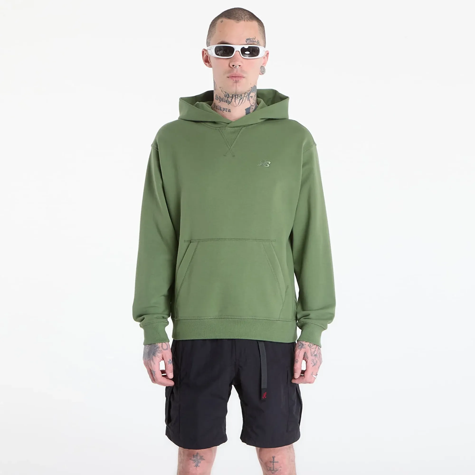 Sweatshirt New Balance Athletics French Terry Hoodie Utility Green Xl