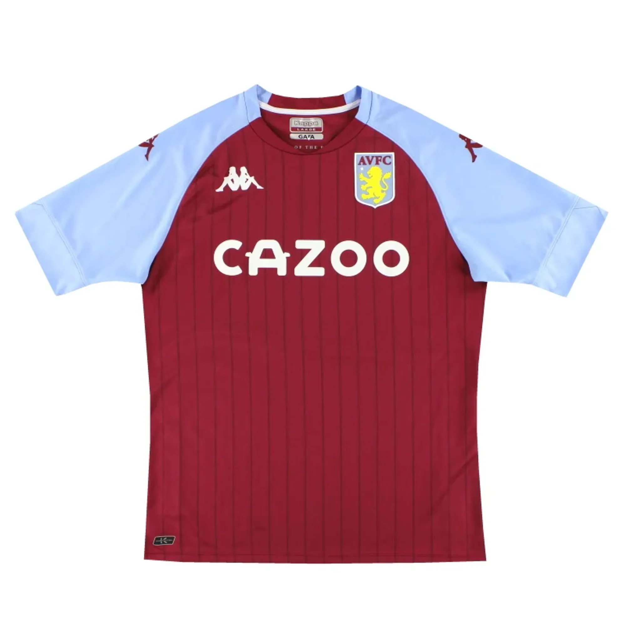2020-21 Aston Villa Kappa Kombat Home Shirt XL - Aston Villa / Excellent 