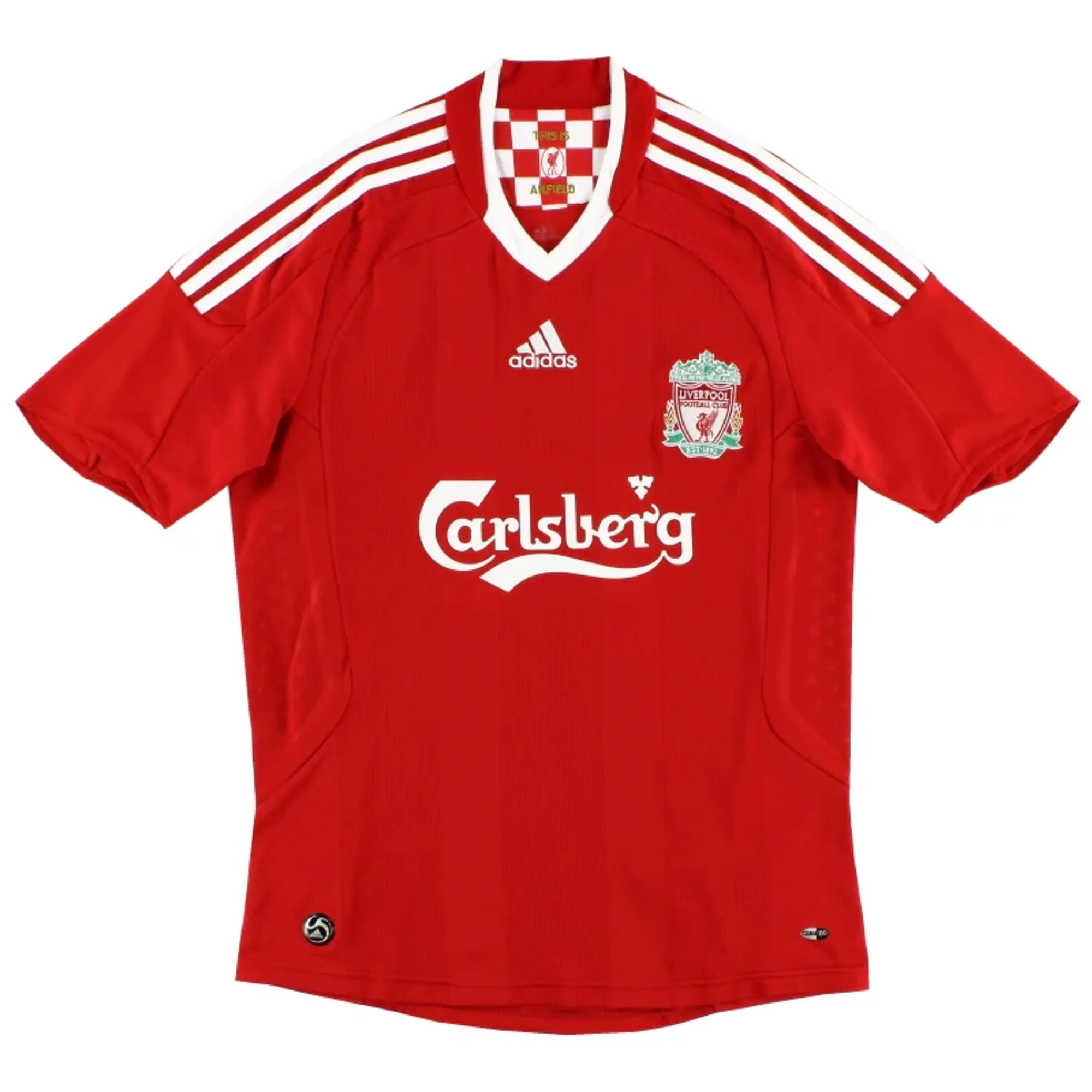 2008-10 Liverpool adidas Home Shirt *Mint* L - Liverpool / Mint 