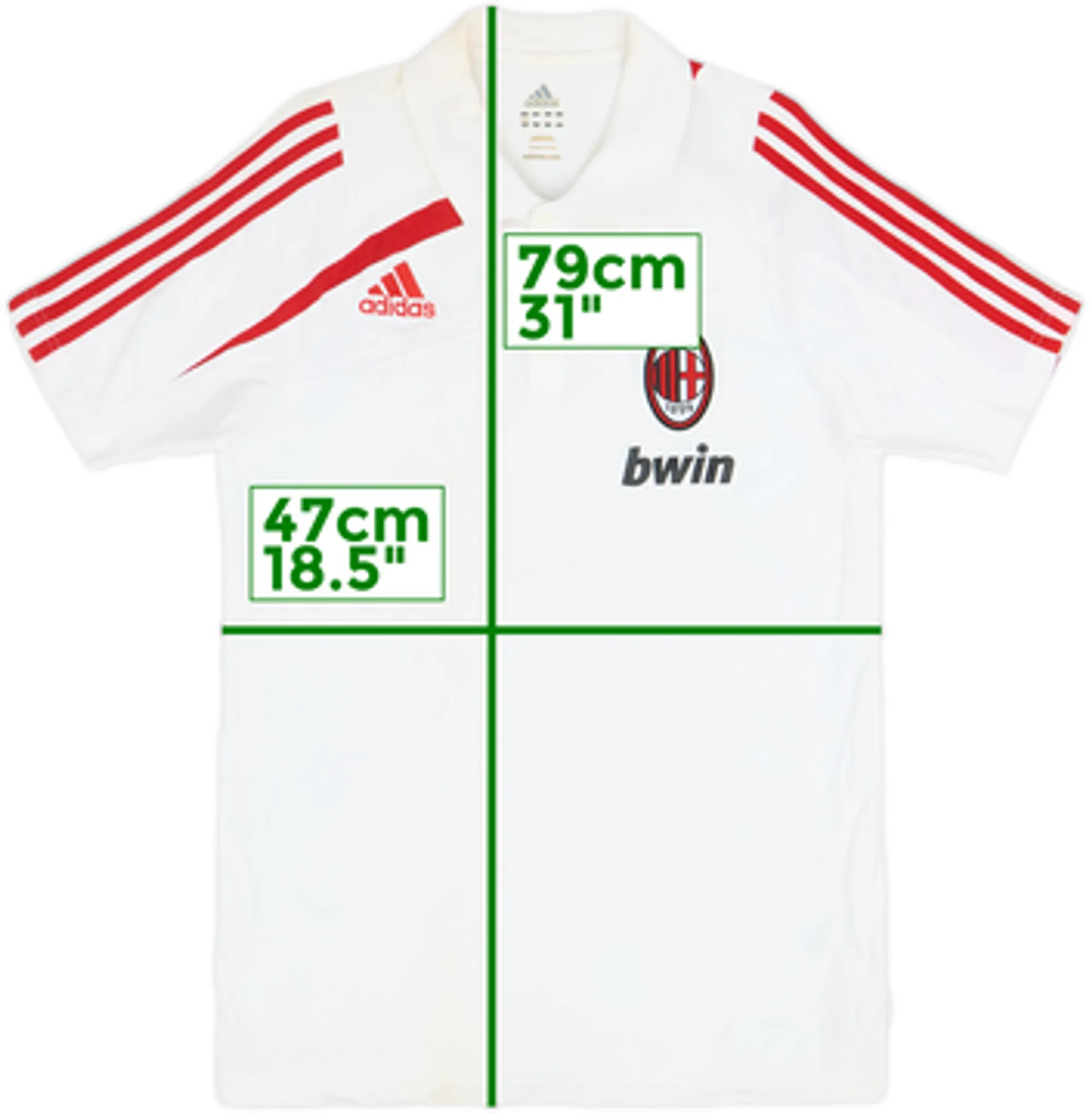 2009-10 AC Milan adidas Polo Shirt - 6/10 - (M)