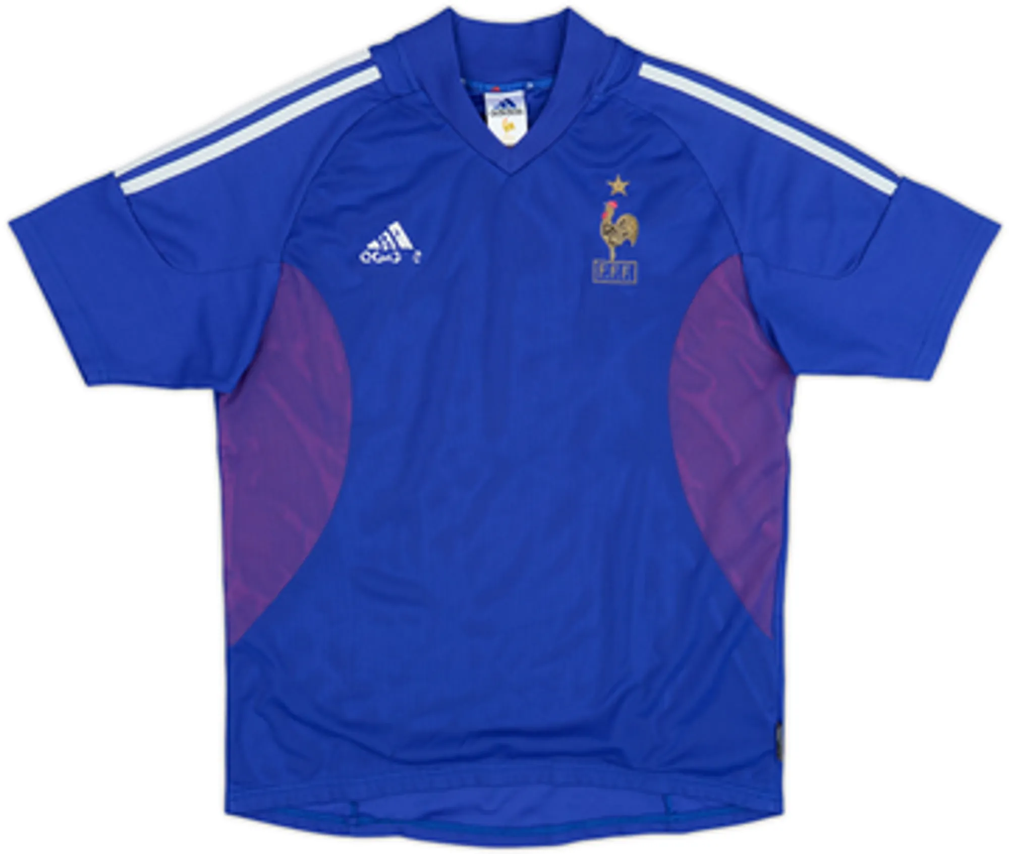 2002-04 France Home Shirt Trezeguet #20 - 4/10 - (XL.Boys)
