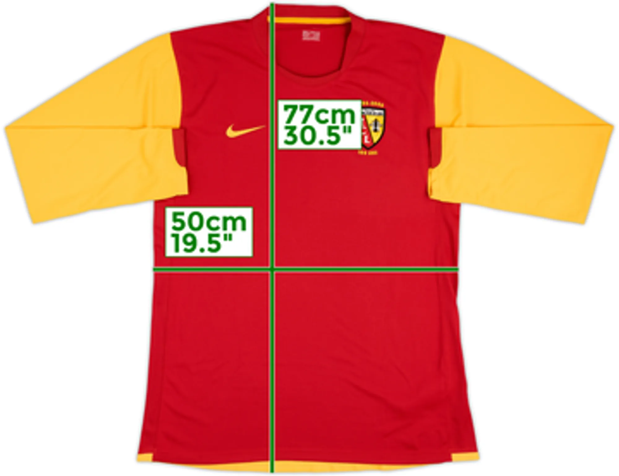 2006-07 Lens Player Issue Centenary Home L/S Shirt - 8/10 - (L)