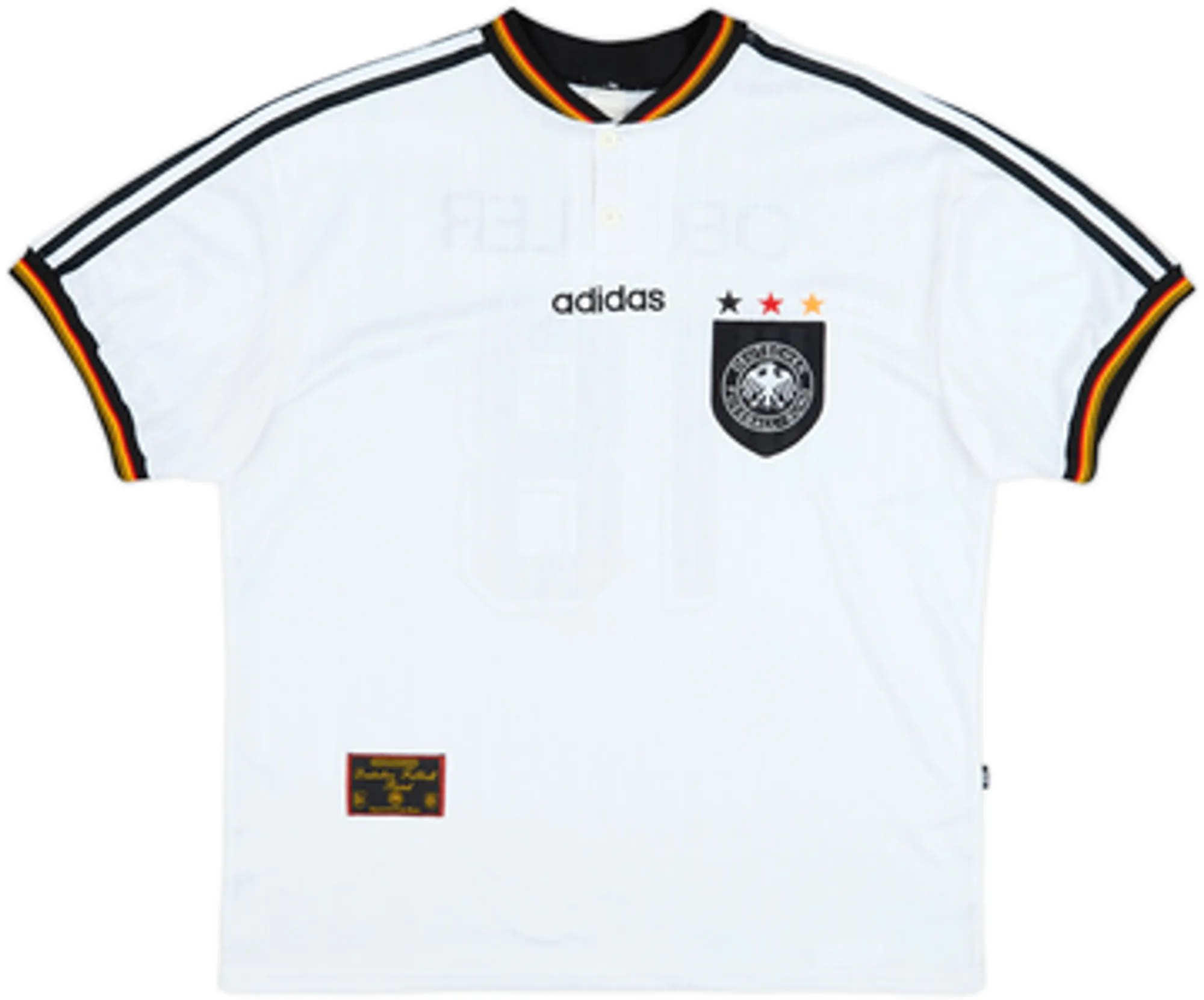 1996-98 Germany Home Shirt Oechler #18 - 8/10 - (XL)