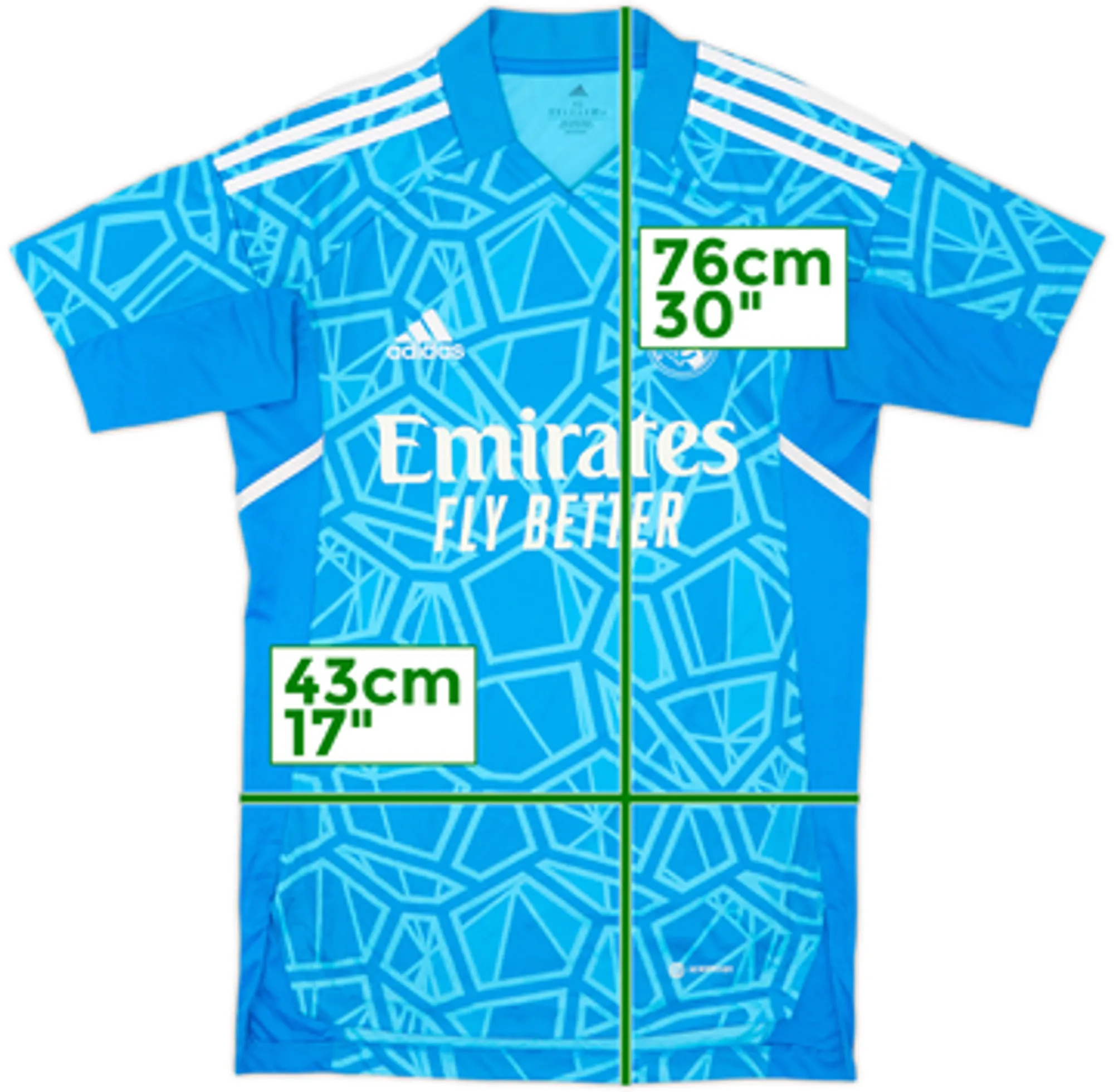 2022-23 Real Madrid GK S/S Shirt - 8/10 - (XS)