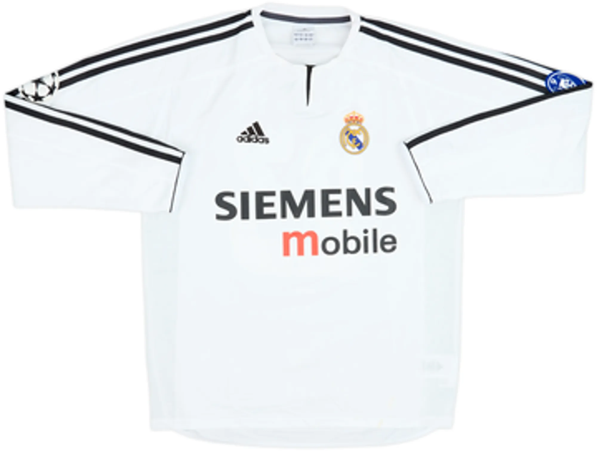 2003-04 Real Madrid Home L/S Shirt Beckham #23 - 8/10 - (S)