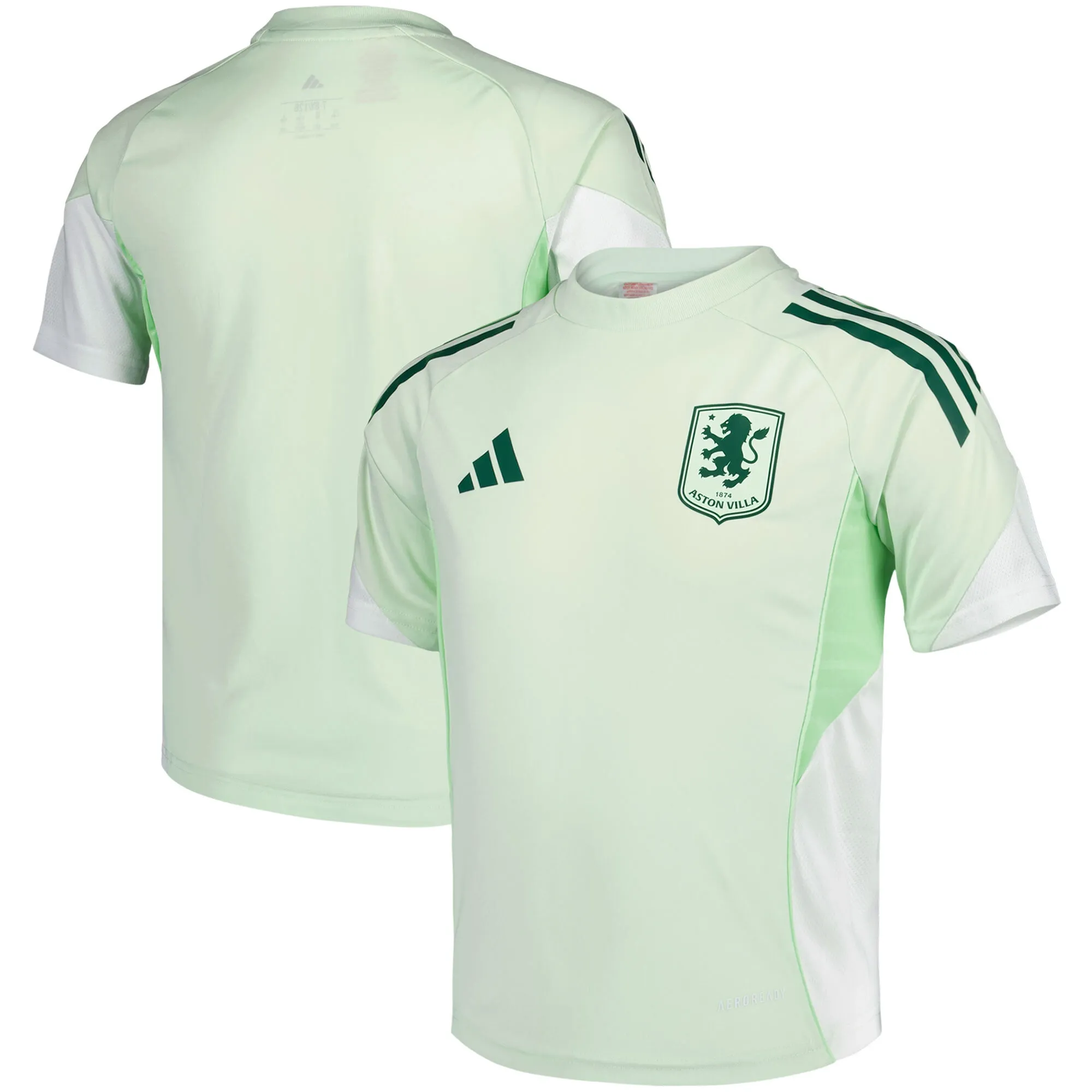 Aston Villa adidas Training Jersey - Light Green - Kids