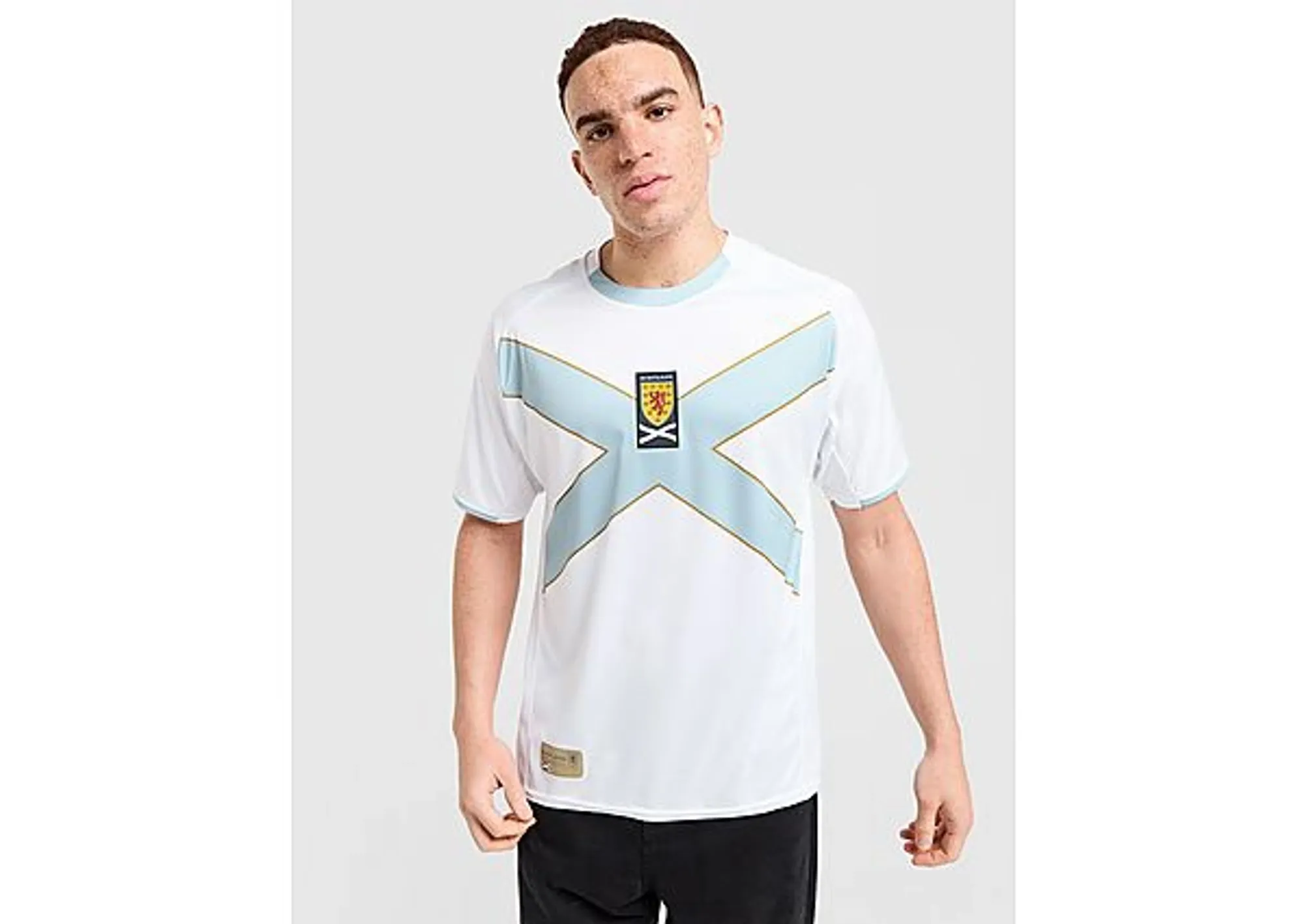 Score Draw Scotland '07 Away Retro Shirt - White - Mens