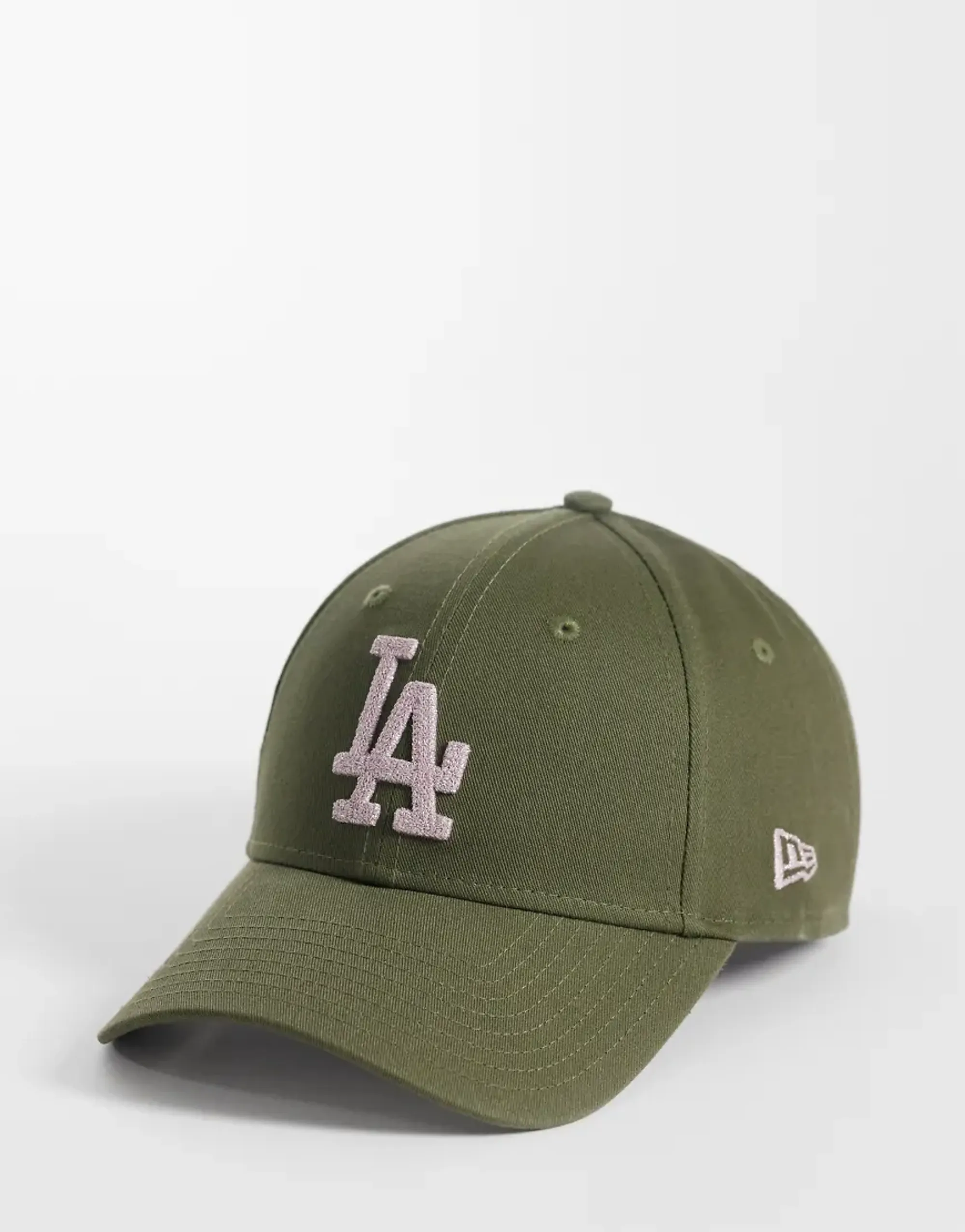 New Era Cap New Era La Dodgers Womens 9Forty Metallic Logo Cap In Khaki-Green