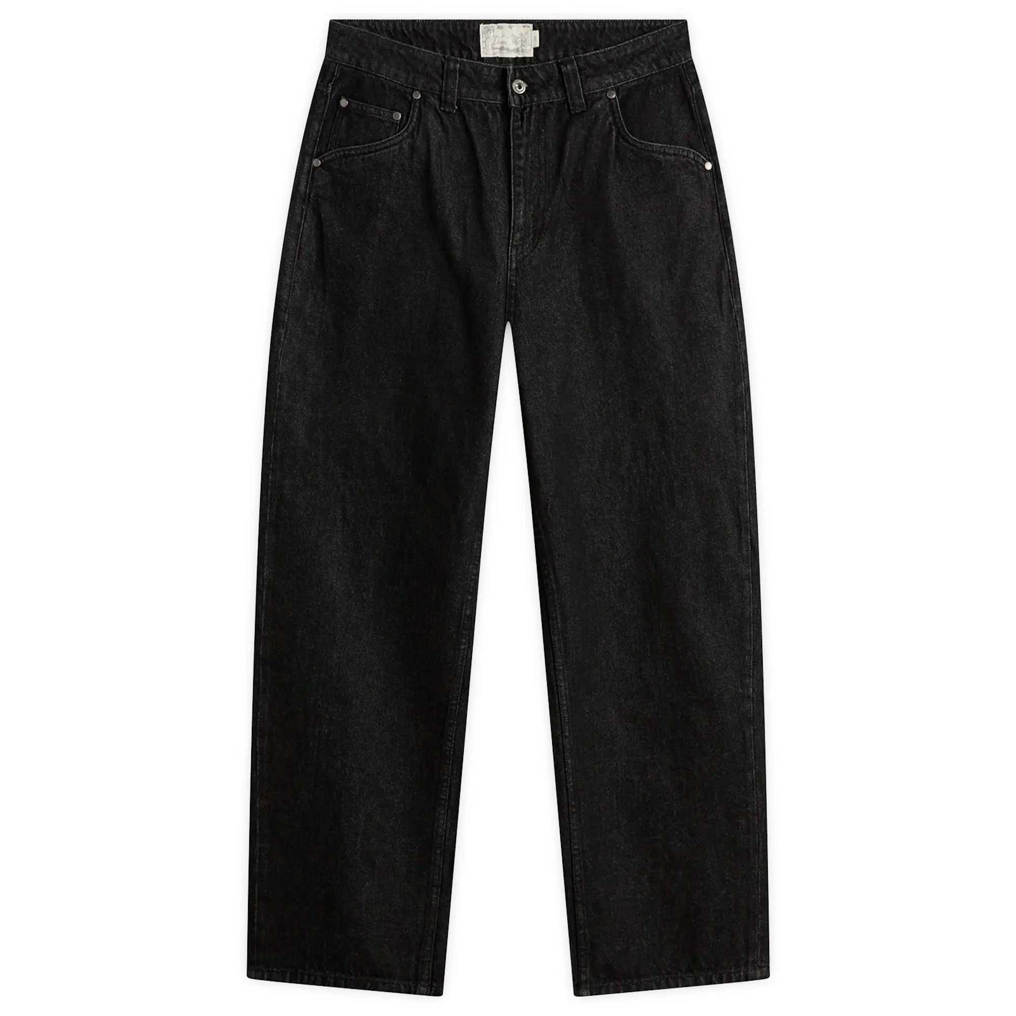 Dime Men's Baggy Denim Pants Black Washed