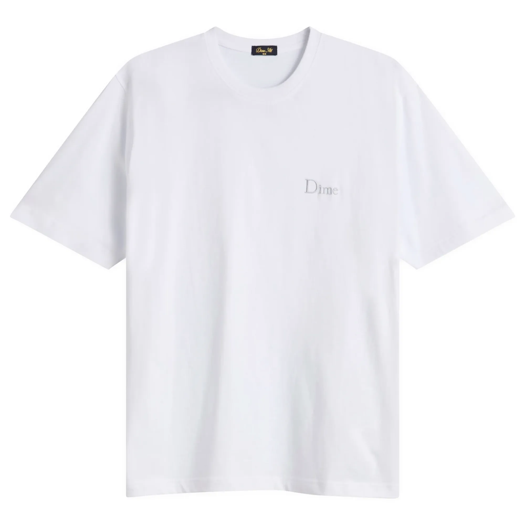 Dime Men's Classic Small Logo T-Shirt White