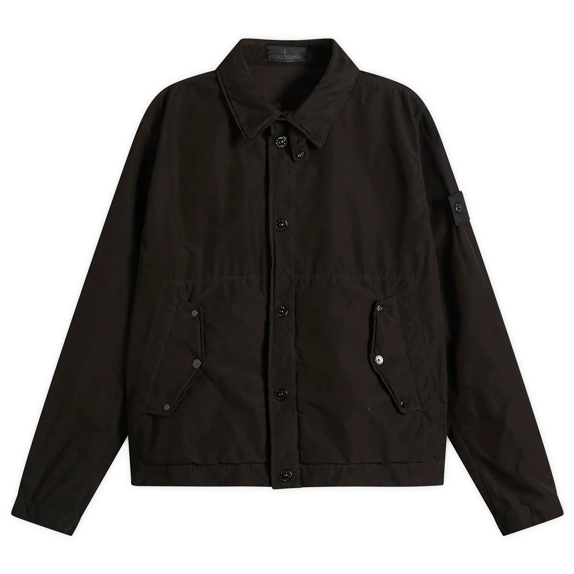 Stone Island Men's Ghost David Light-TC Coach Jacket Black