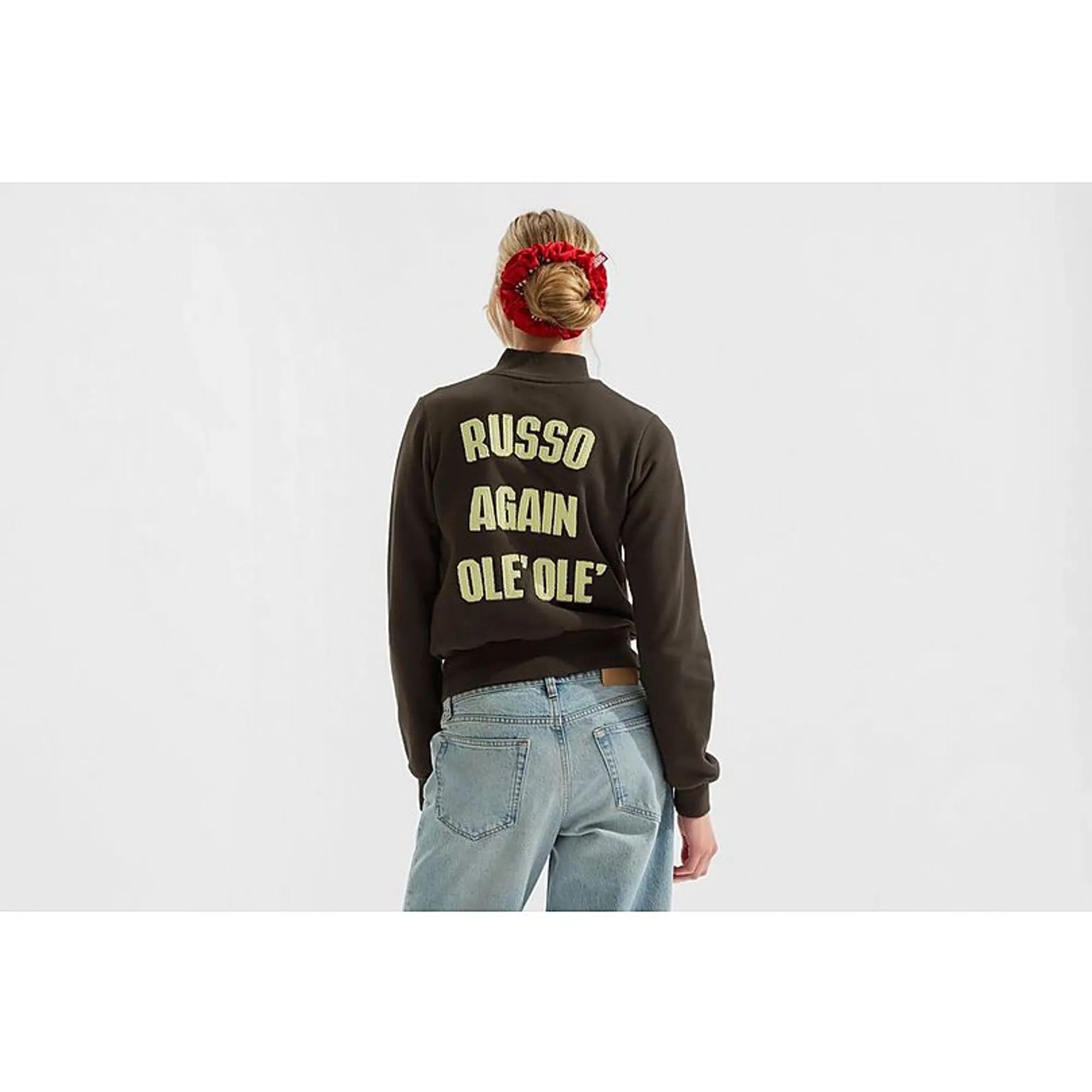 Arsenal AWFC Classics Russo Zip-Through Track Top, Brown
