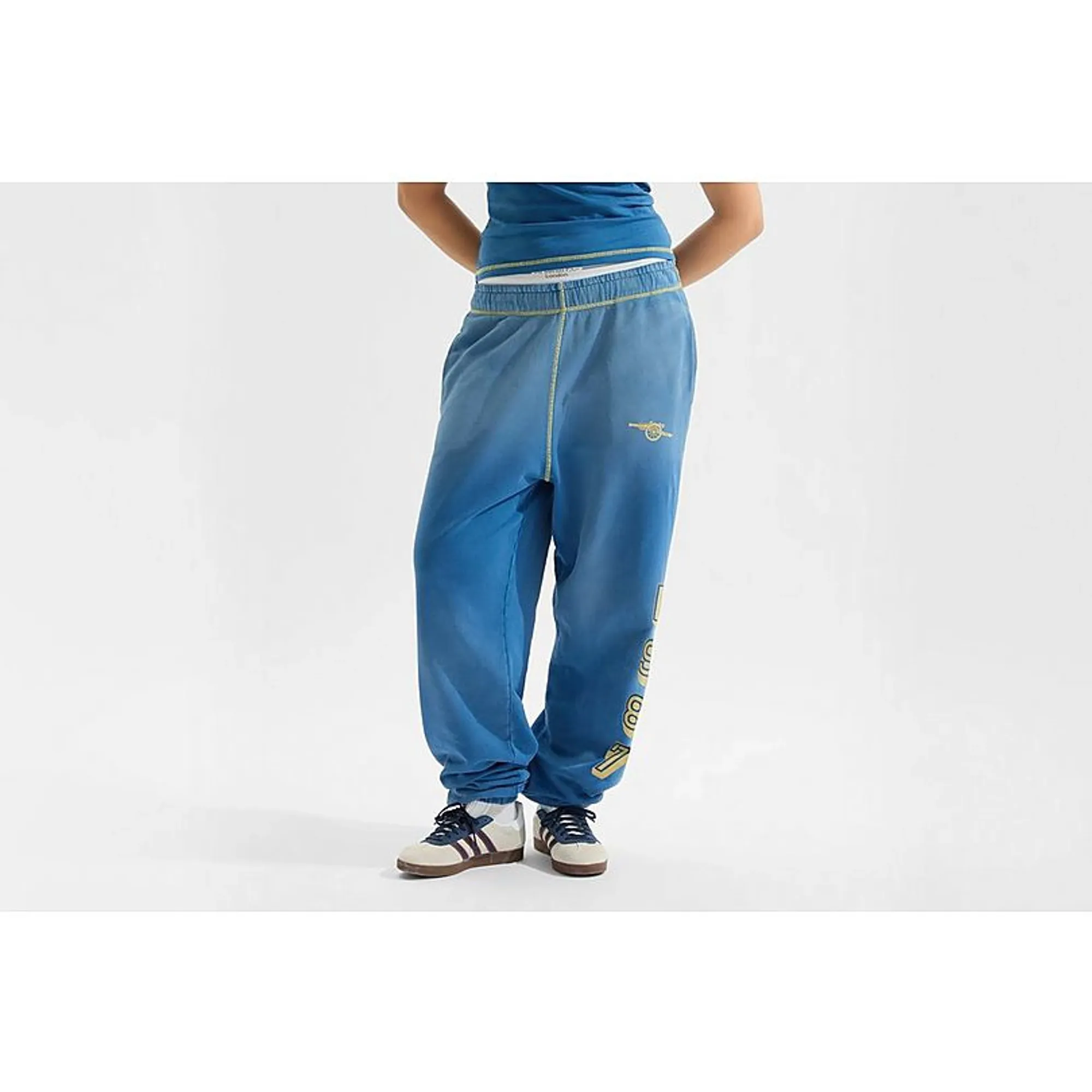 Arsenal AWFC Classics 1987 Acid Wash Joggers, Blue